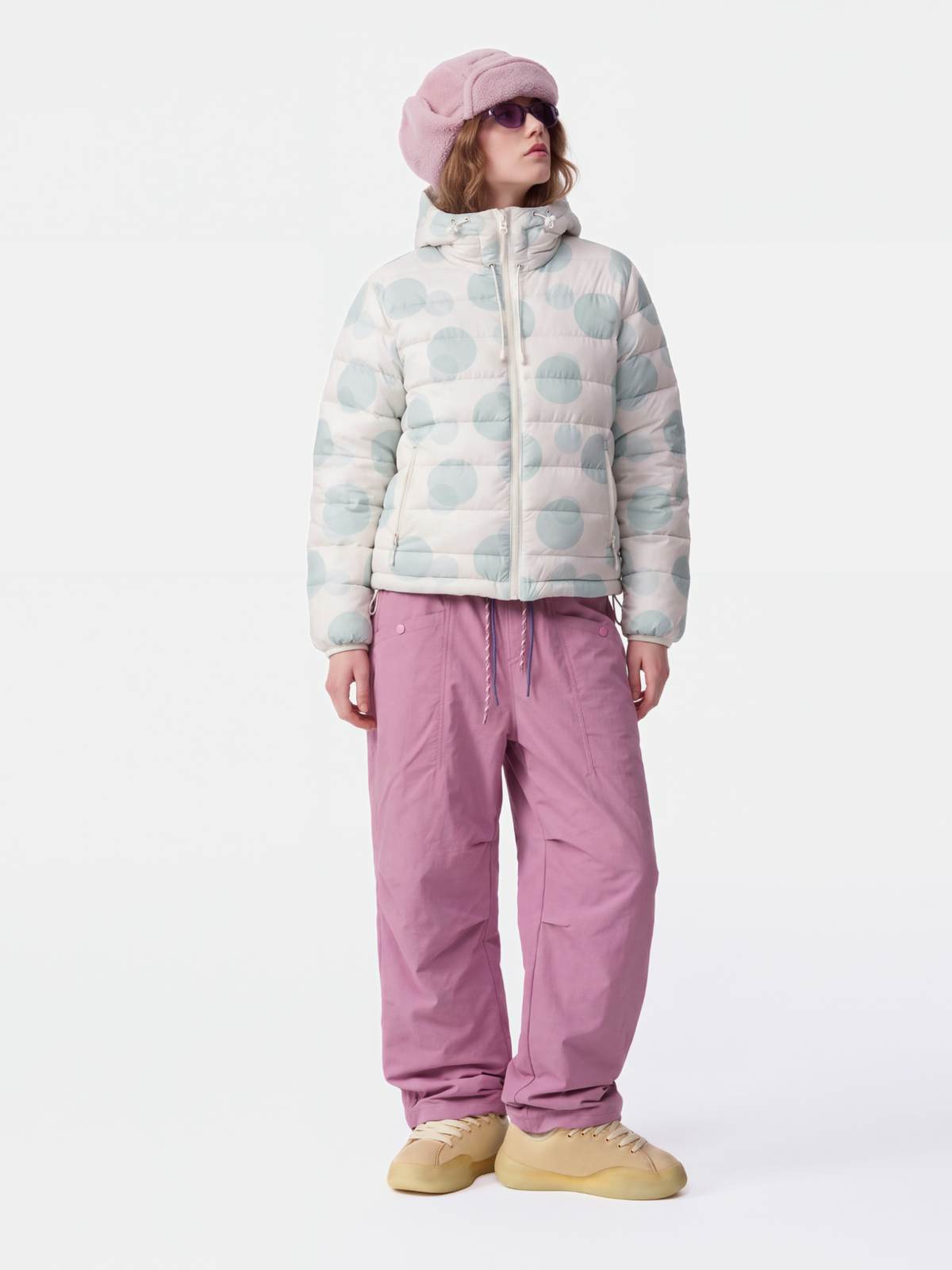 DotMist - Women's Lightweight Water-Repellent 90% White Duck Down Jacket