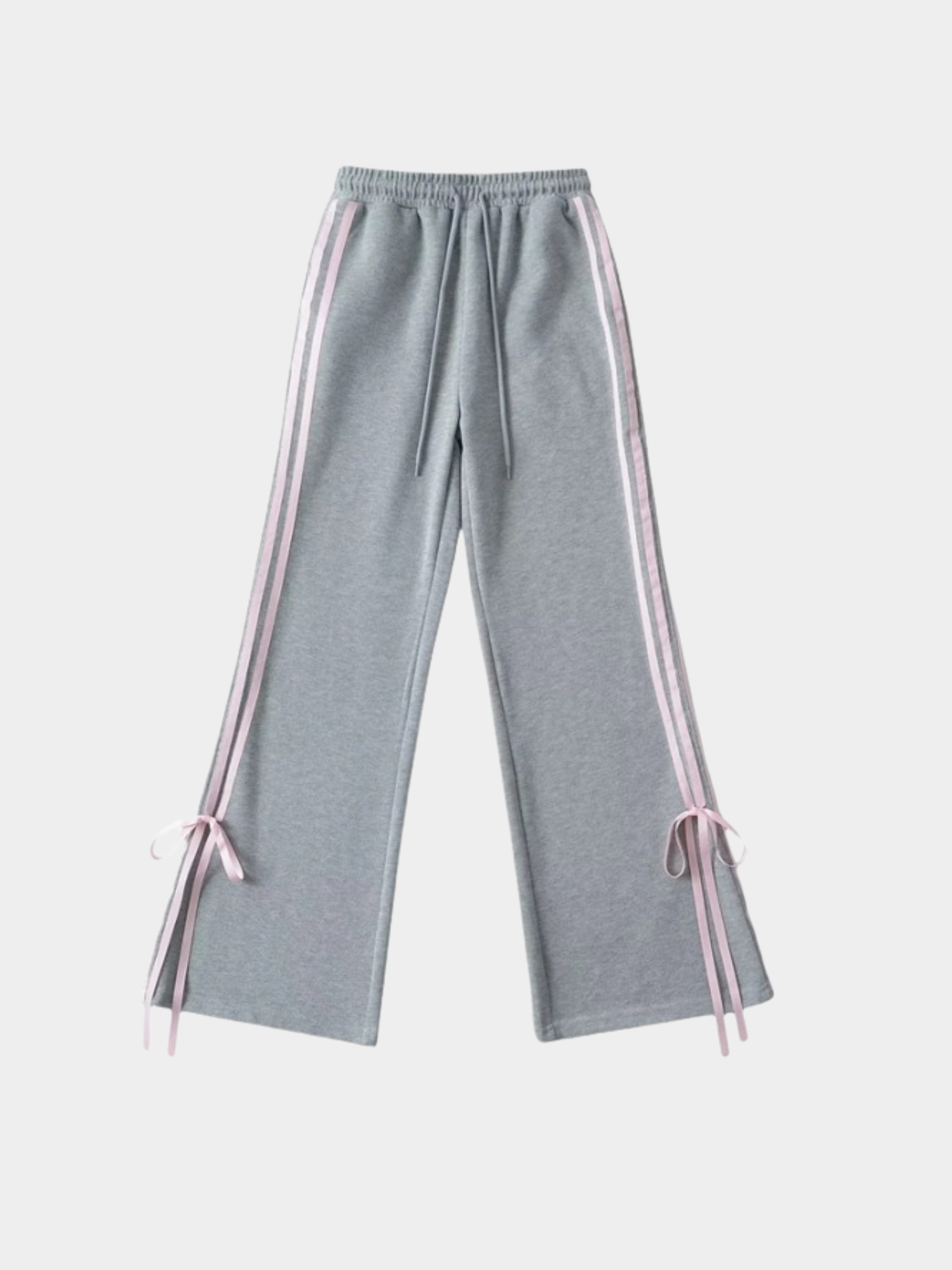 ThornSet - Women's Elastic Waist Side Stripe Straight-Leg Pants