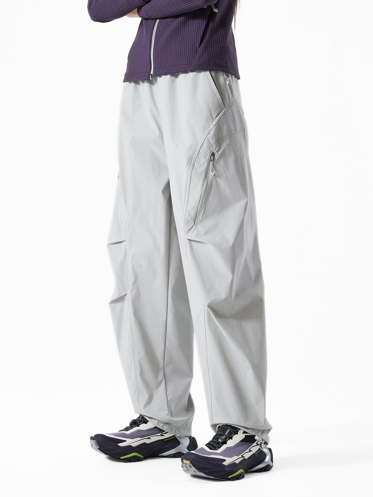 EchoWall - Water-Repellent Wind-Resistant Color-Block Paratrooper Pants