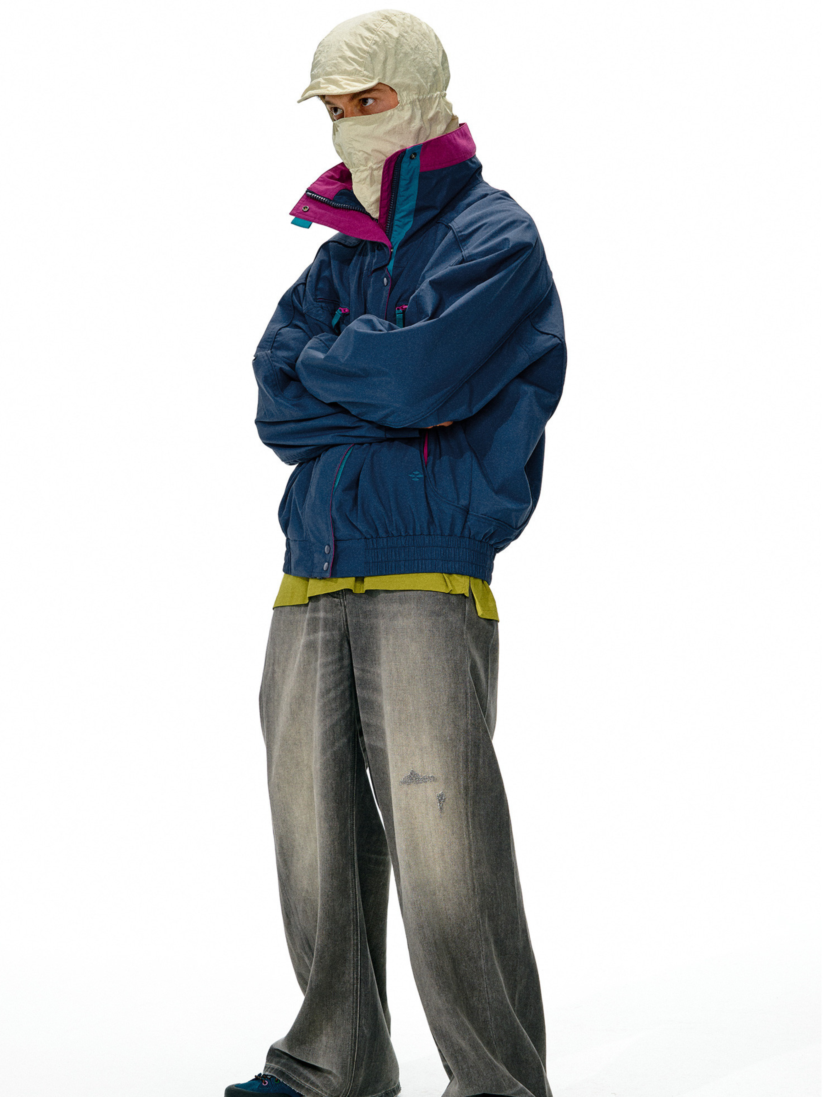 Driftcrest - Men's Colorblock Waterproof Windbreaker Jacket