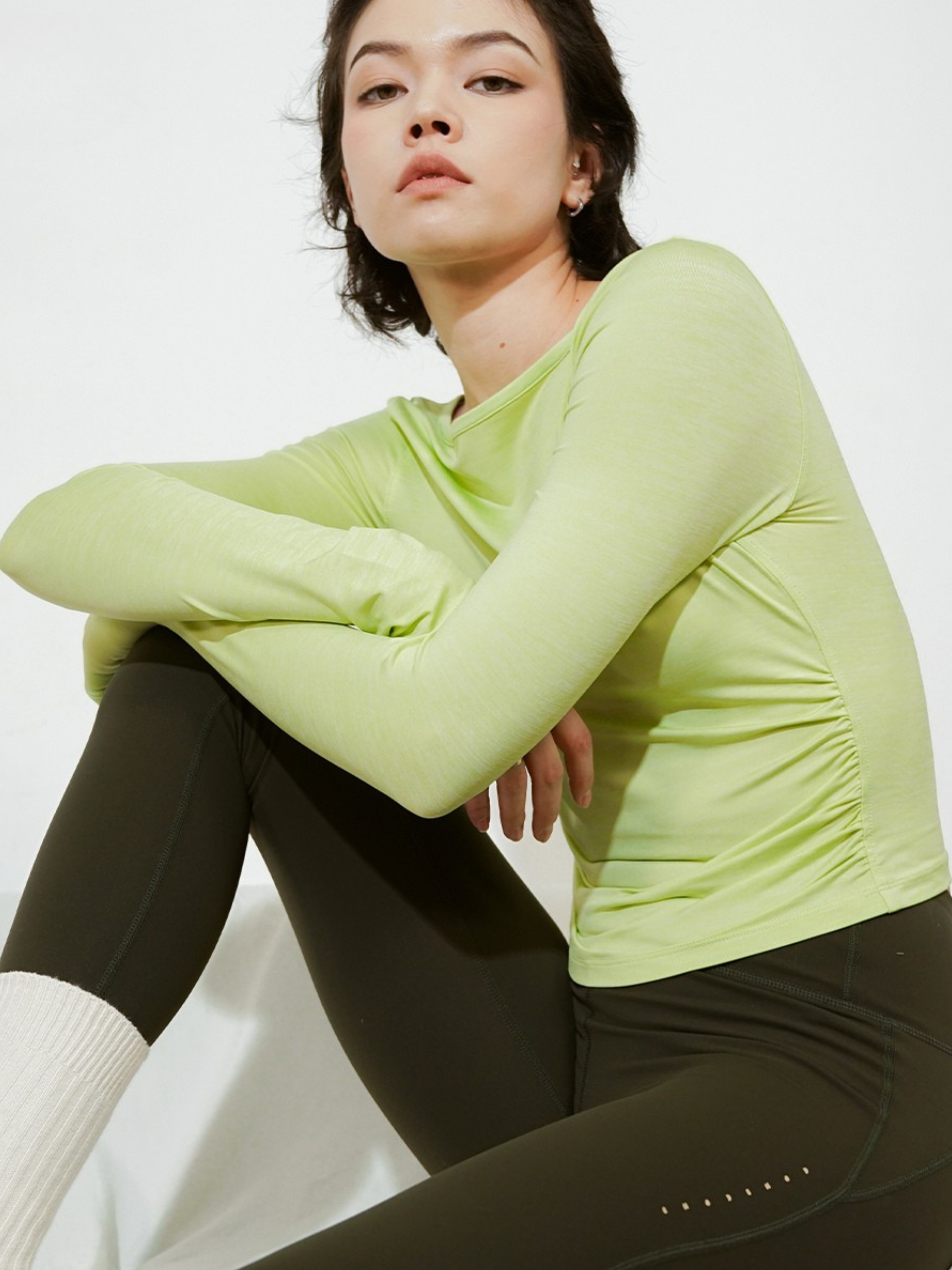 Canyondash - Women's Off-Shoulder Slim Fit Sports T-Shirt
