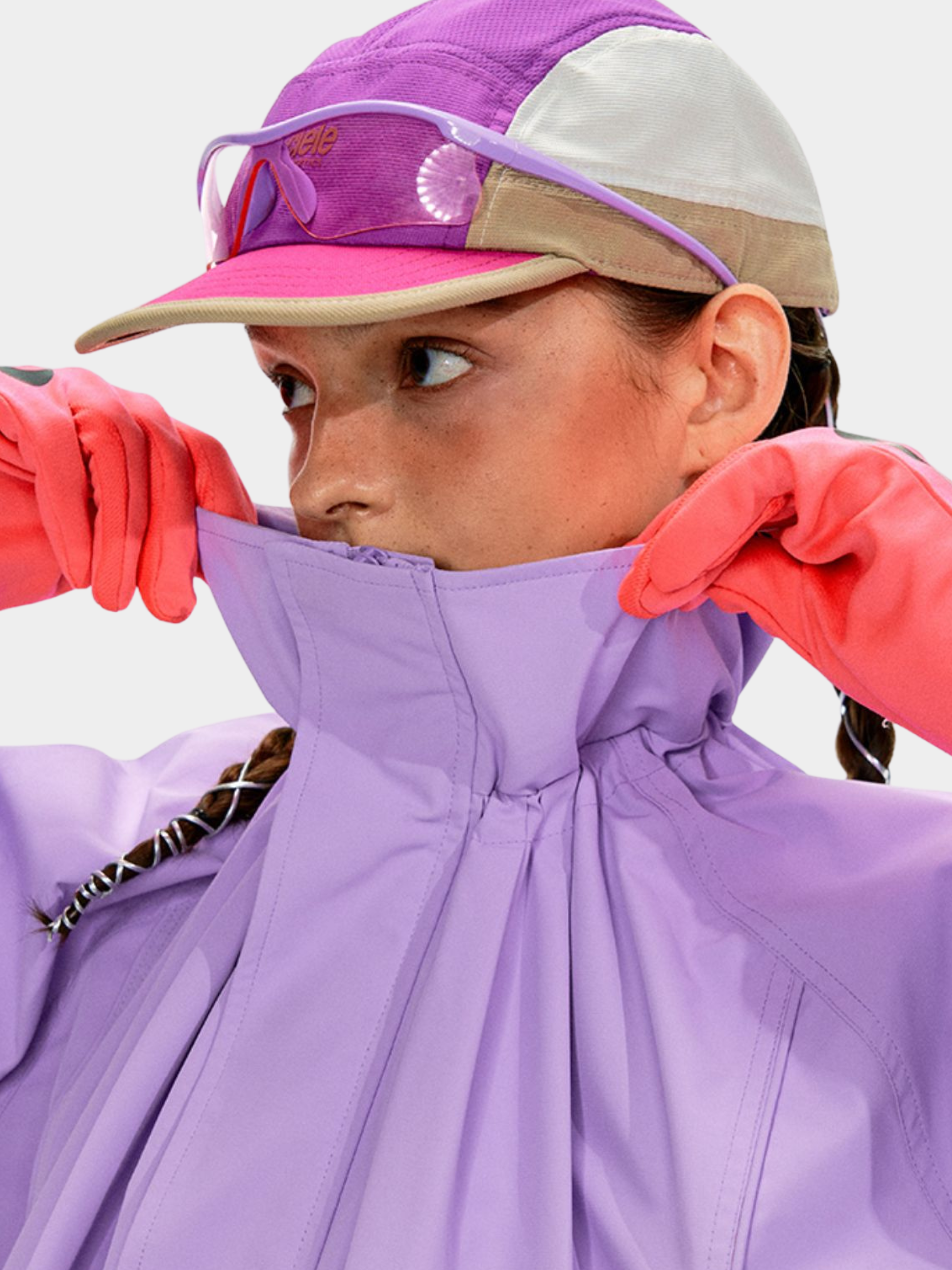 ShadowMode - Women's C6 Water-Repellent Bubble Collar Ruched Jacket