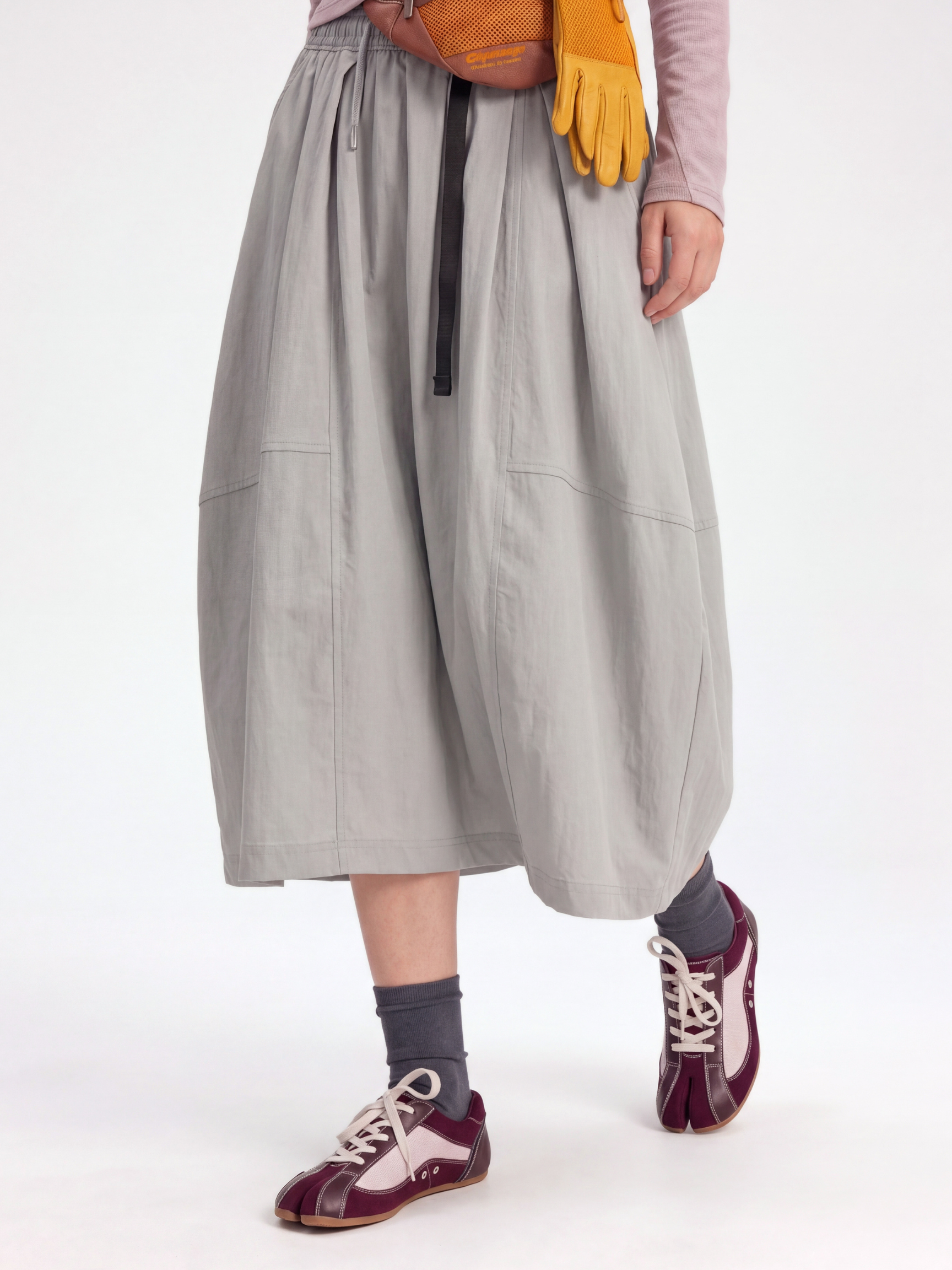 LightLull - Women's UPF50+ Quick-Dry Utility Belt Midi Skirt