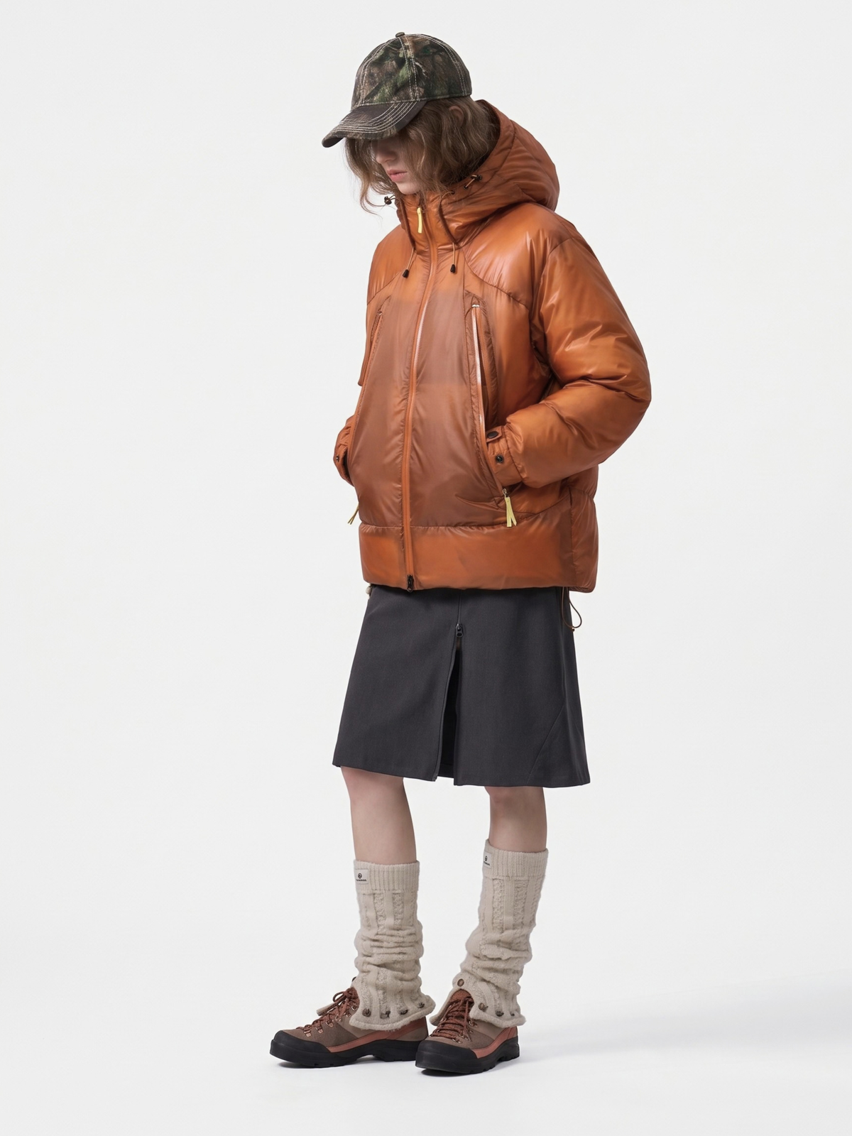 Dawntrail - 90% White Duck Down Hooded Insulated Jacket