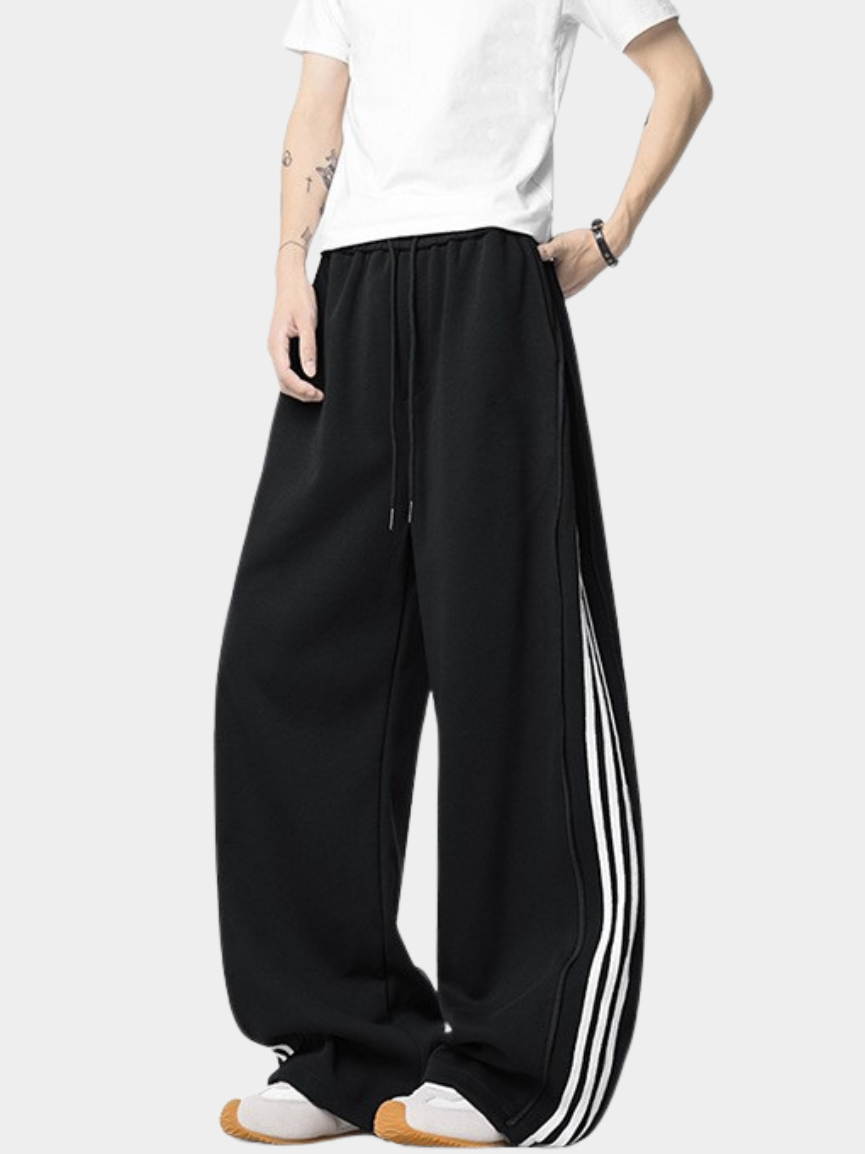 DryCoat - Men's Side Zipper Stripe Jogger Pants