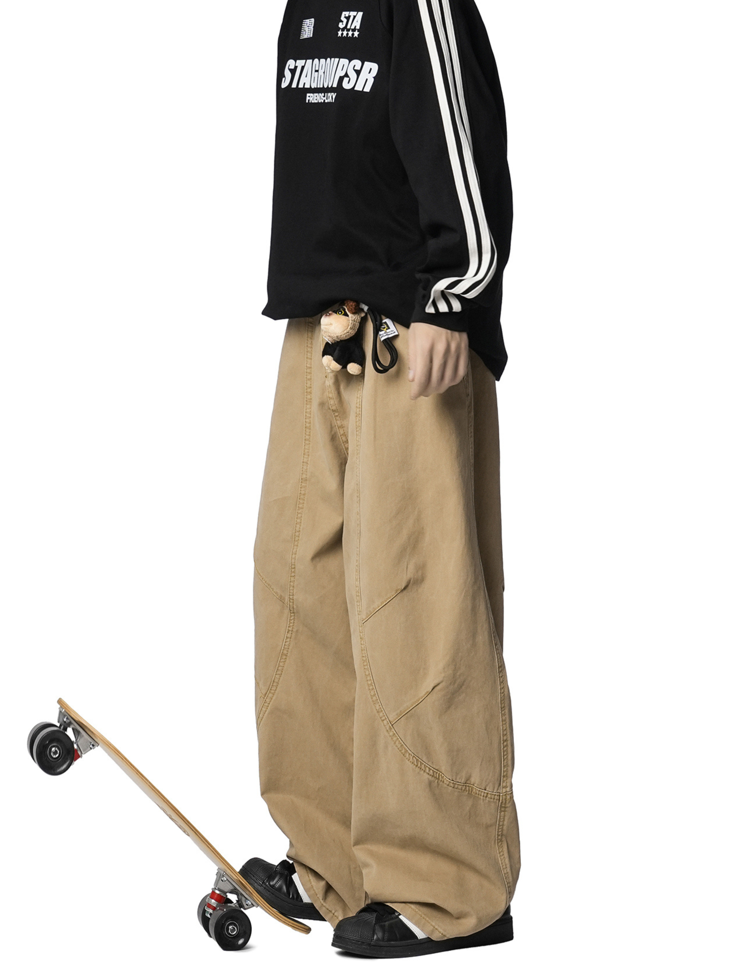 Freewind - Men's Pure Cotton Straight-Leg Loose Scimitar Pants