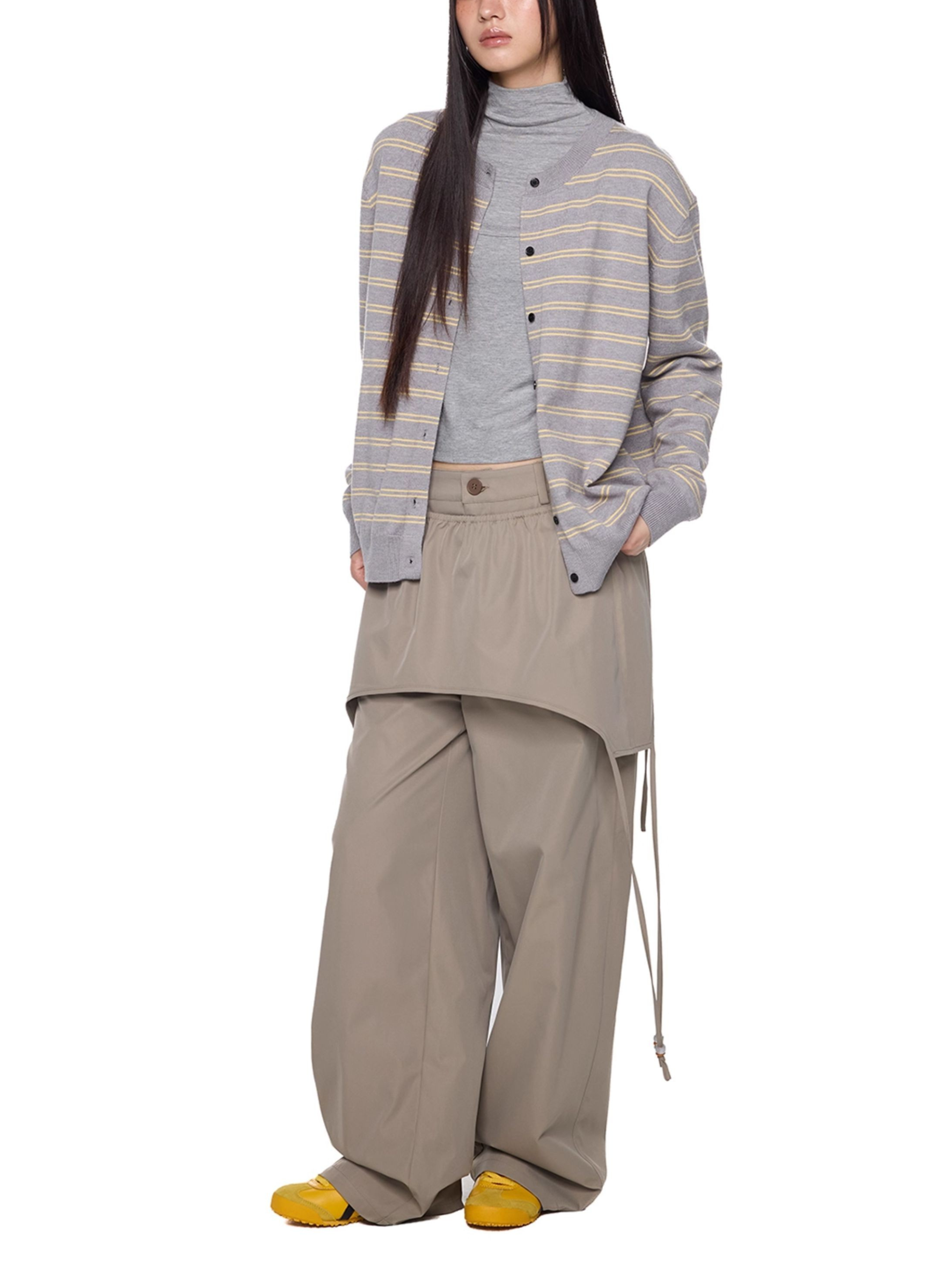 Darkclaw - Women's Two-Piece Detachable Belt Wide-Leg Pants