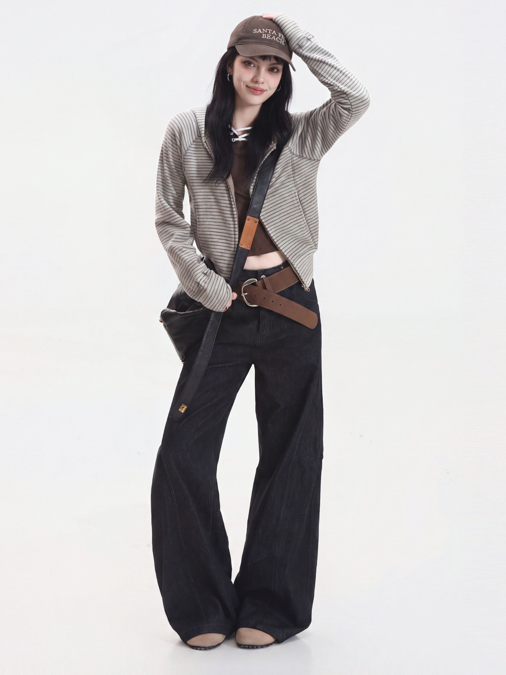 HushLine - Women's Striped Soft Zip-Up Jacket
