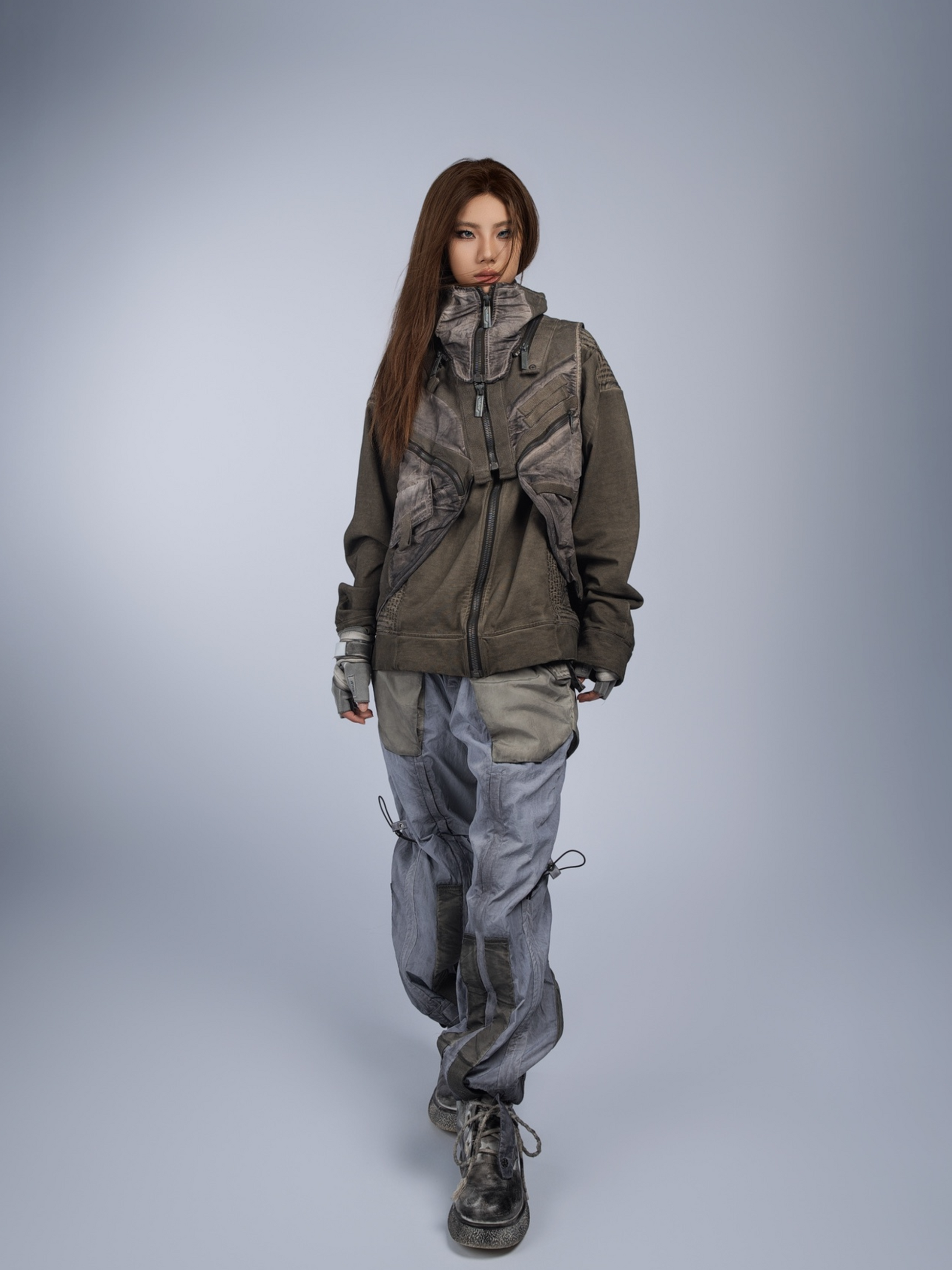 FlexCanopy - Unisex Asymmetric 3D Pocket Detachable Vest GONGGAR SPORTS