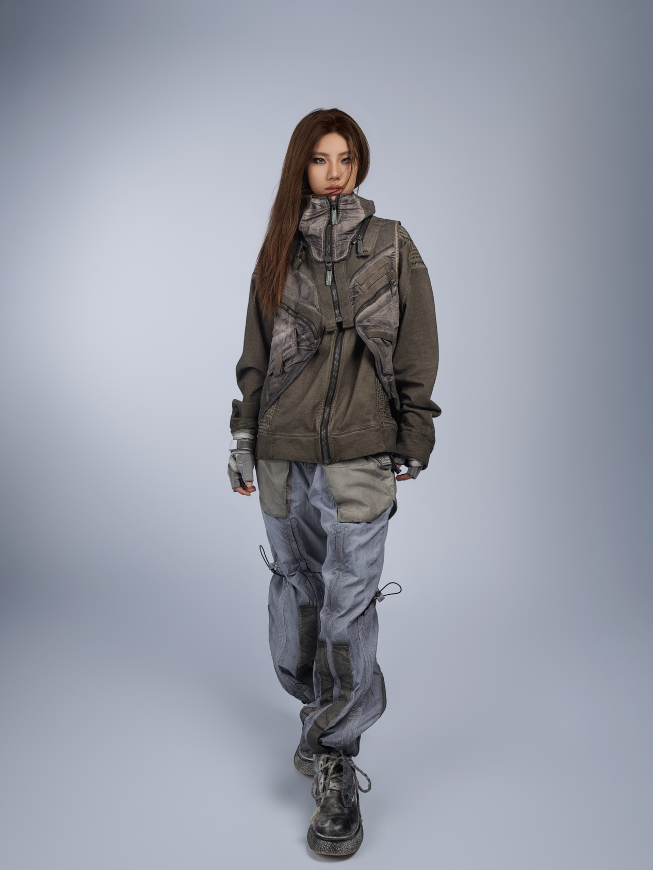 FlexCanopy - Unisex Asymmetric 3D Pocket Detachable Vest GONGGAR SPORTS