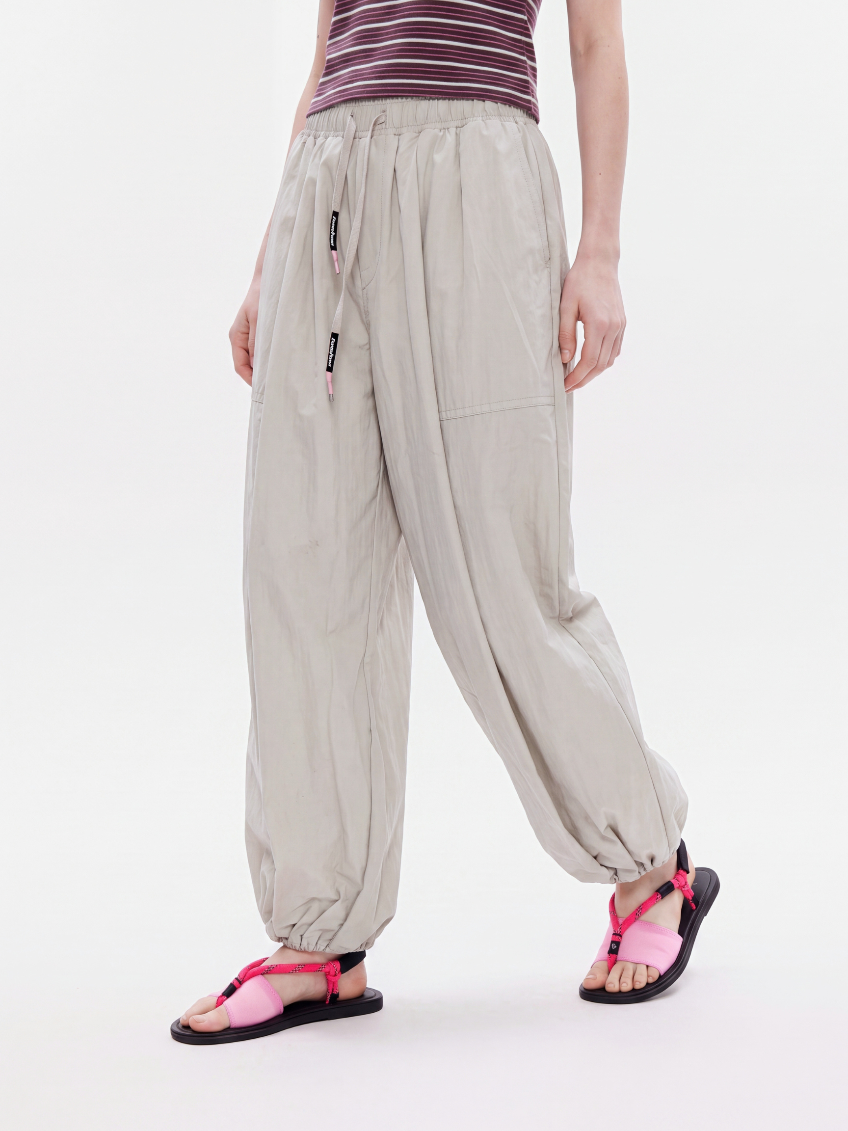 EagleStep - Unisex Loose Cotton Lantern Pants with Cinched Hem