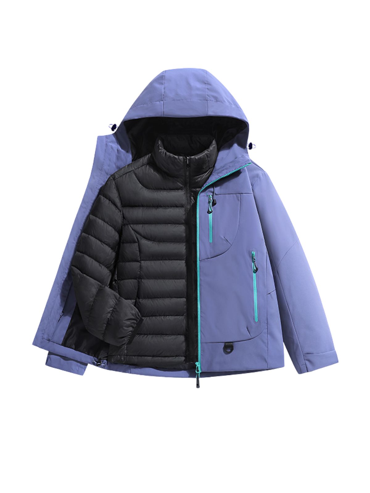 FernNest - Unisex 3-in-1 Waterproof Down Insulated Outdoor Jacket