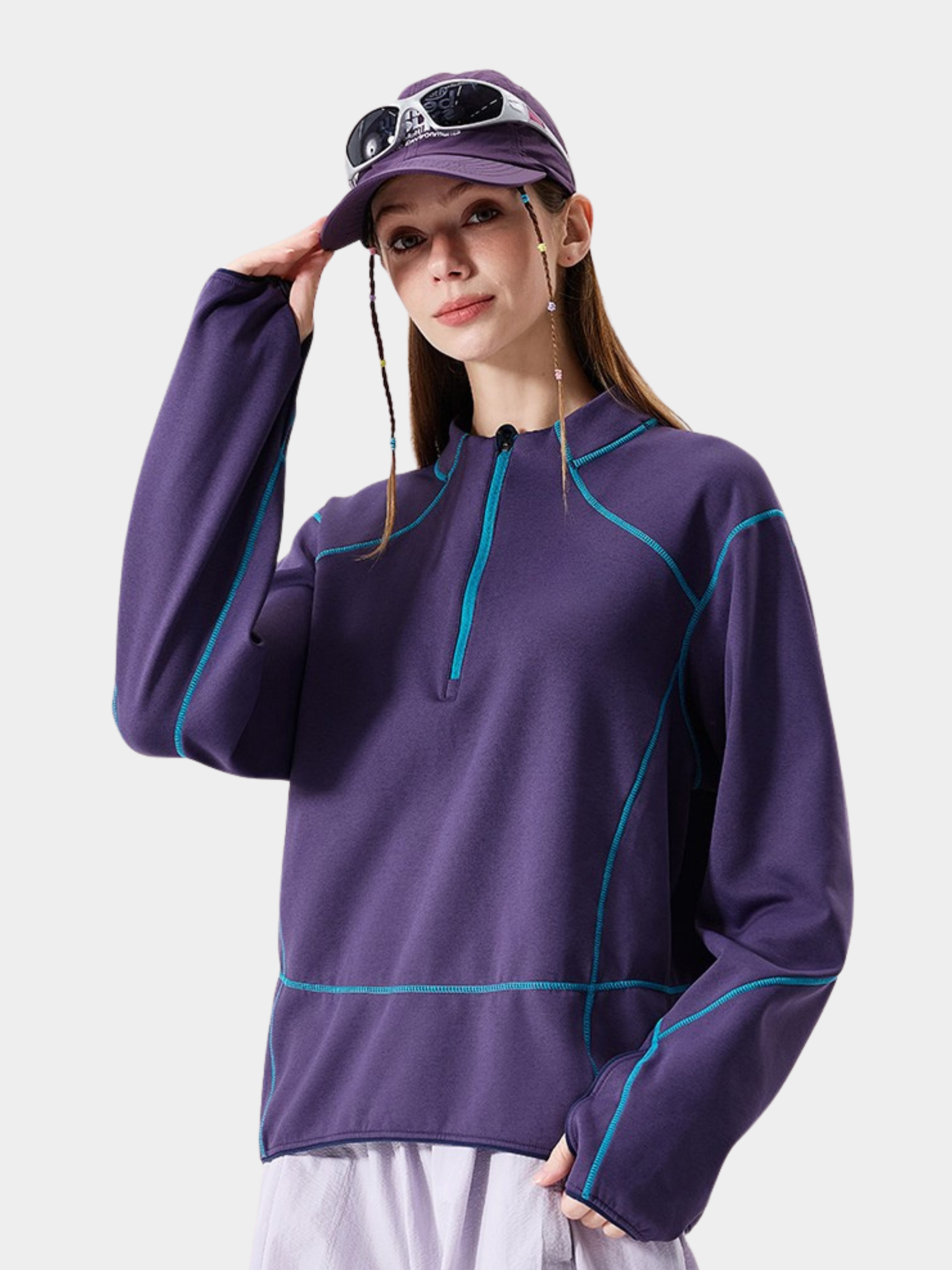 GorgePeak - Unisex Antistatic Moisture-Wicking Contrast Long Sleeve