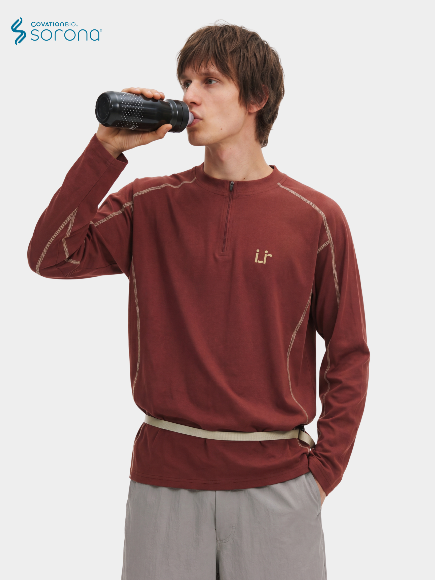Meridian - Men's Sorona® Cooling Zip-Up Quick Dry Performance T-Shirt