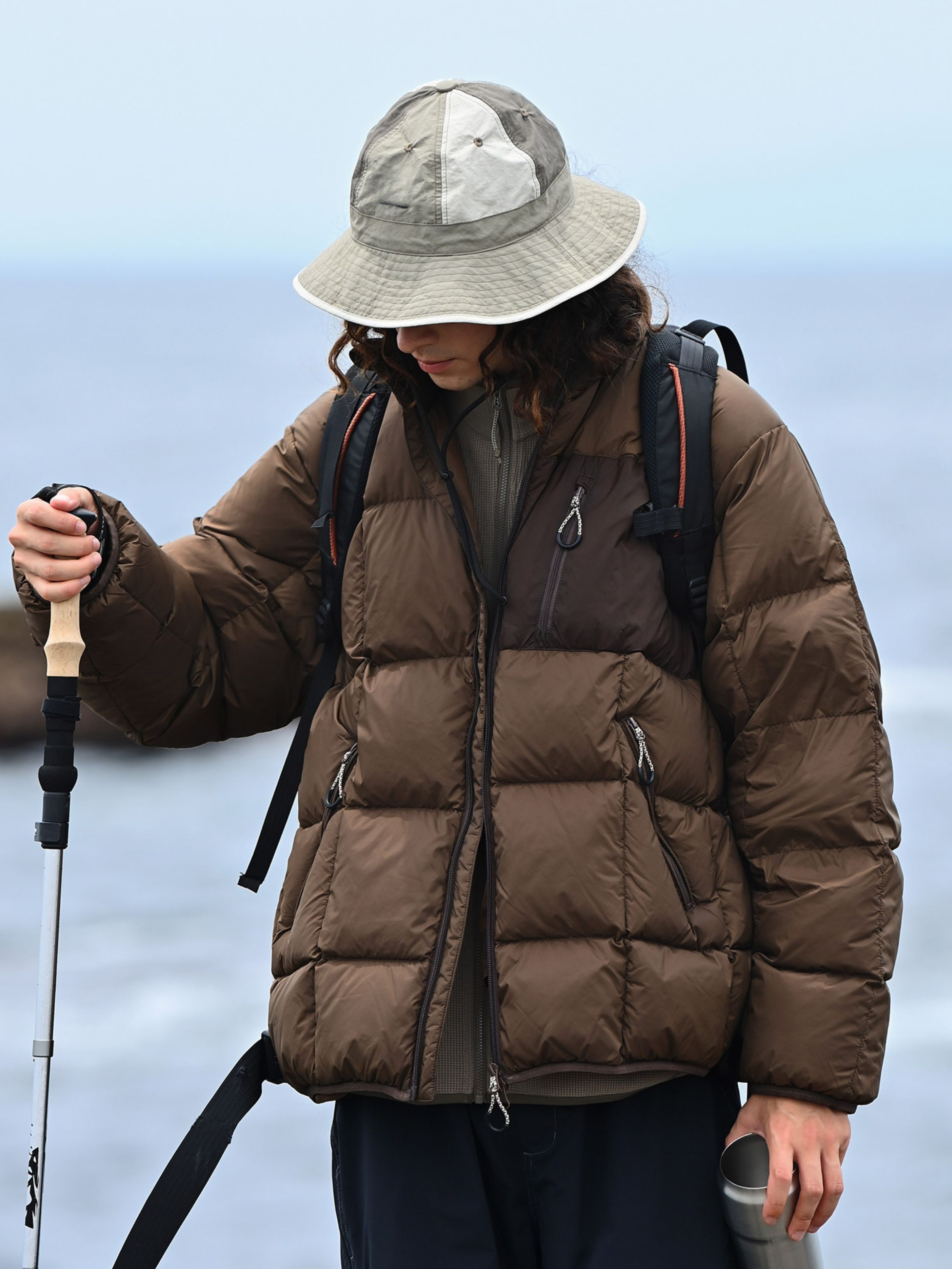 Wildthorn - Unisex 800FP 90% White Duck Down Tri-Proof Colorblock Jacket