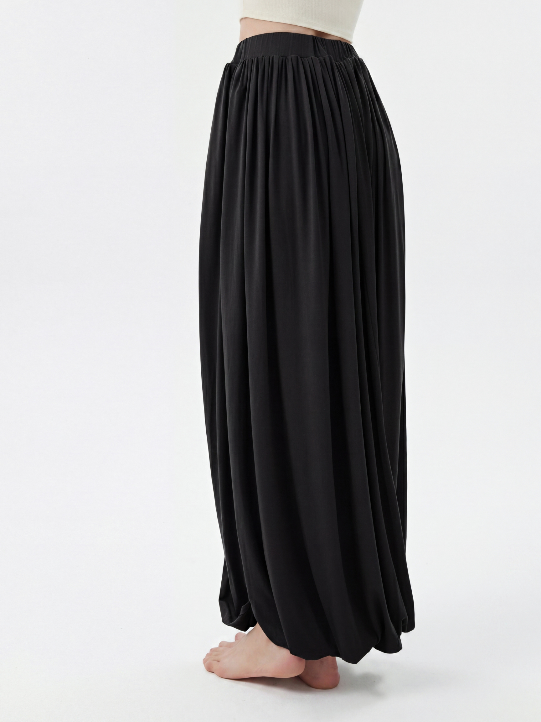 FirstLight - Women's Twist-Knot Slimming Midi Skirt