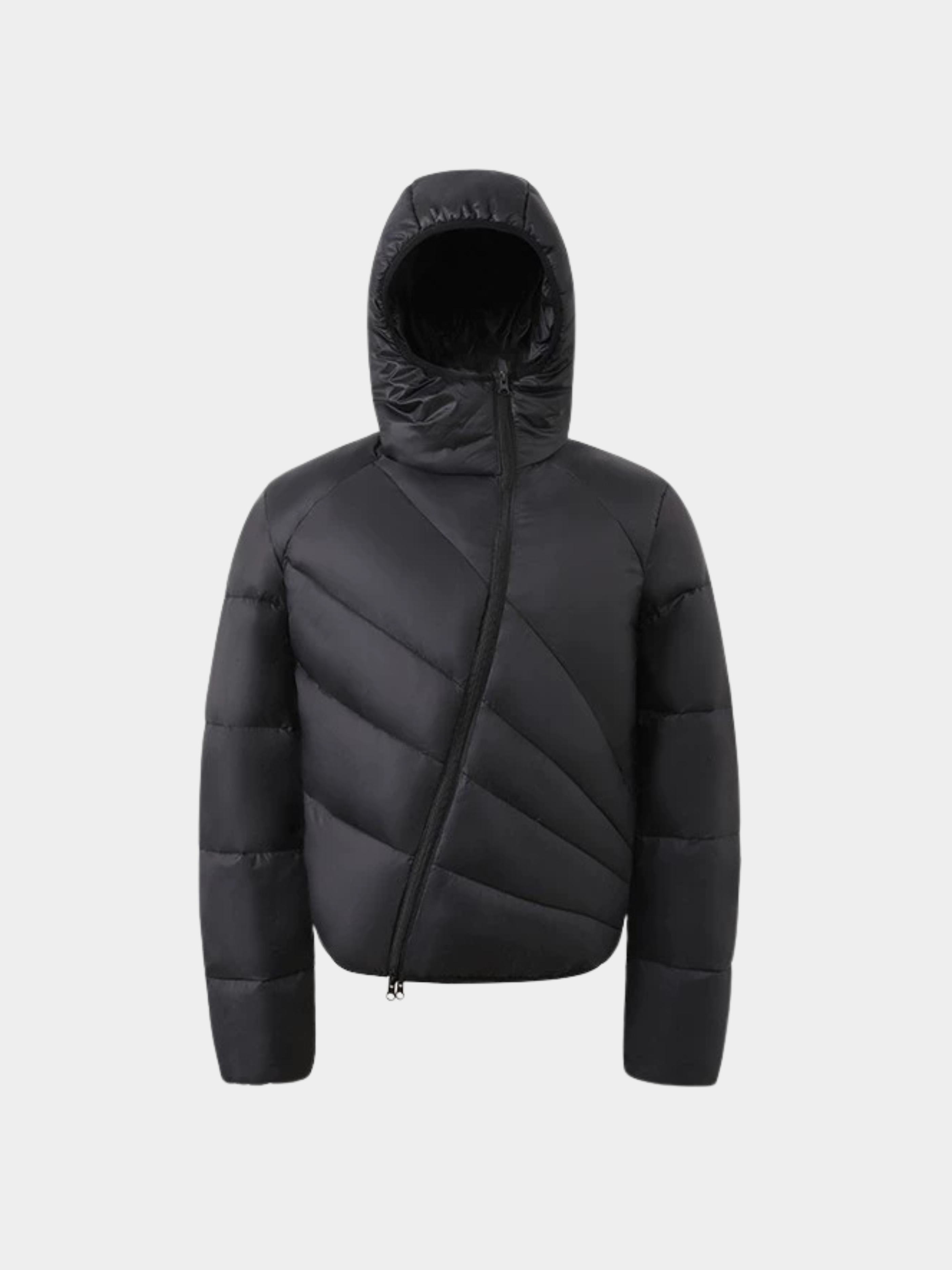 Frostfeather - Unisex Asymmetrical Zip 90% White Duck Down Jacket