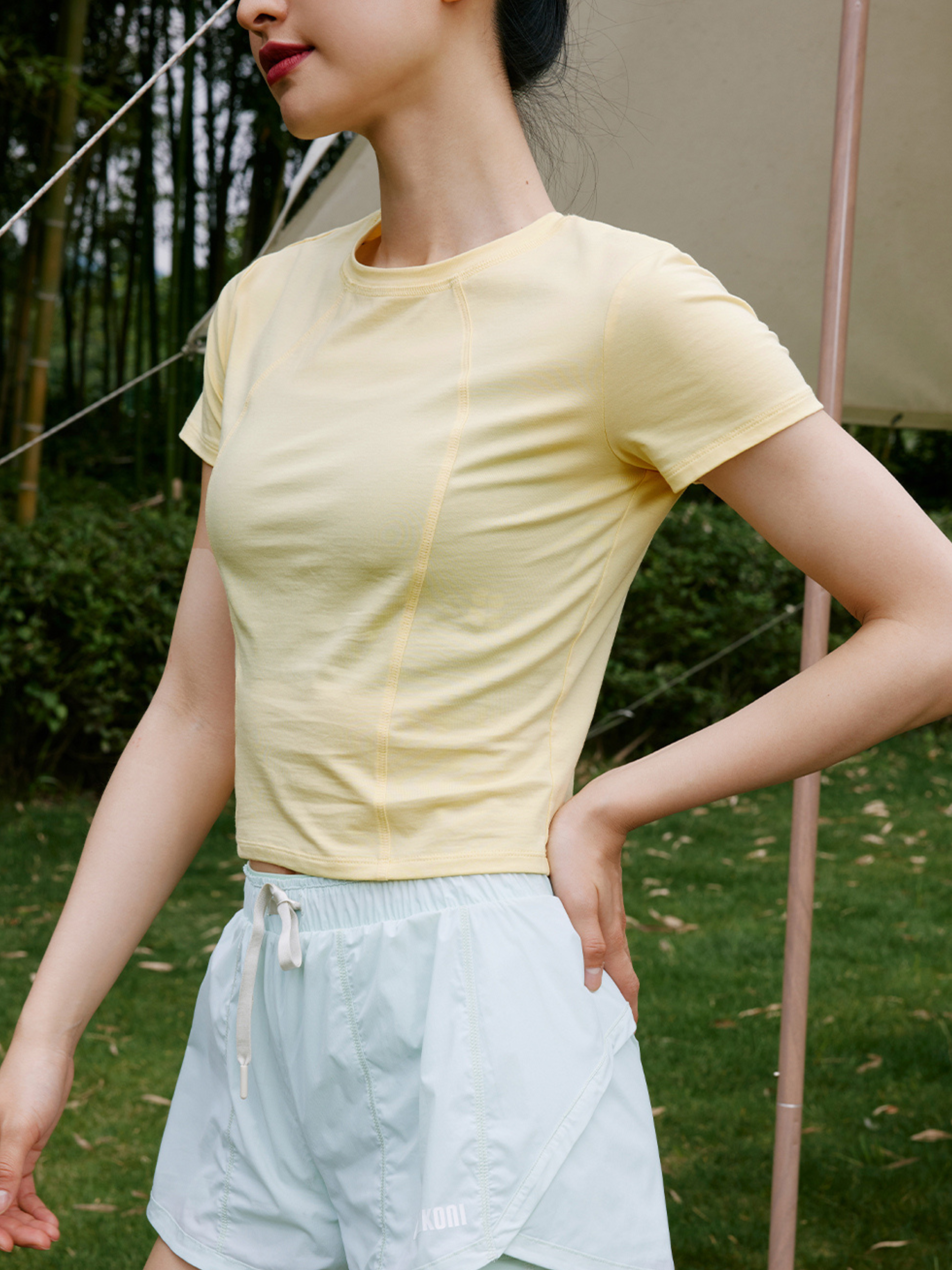 Bushcraft - Back Cut-Out Modal Yoga Top