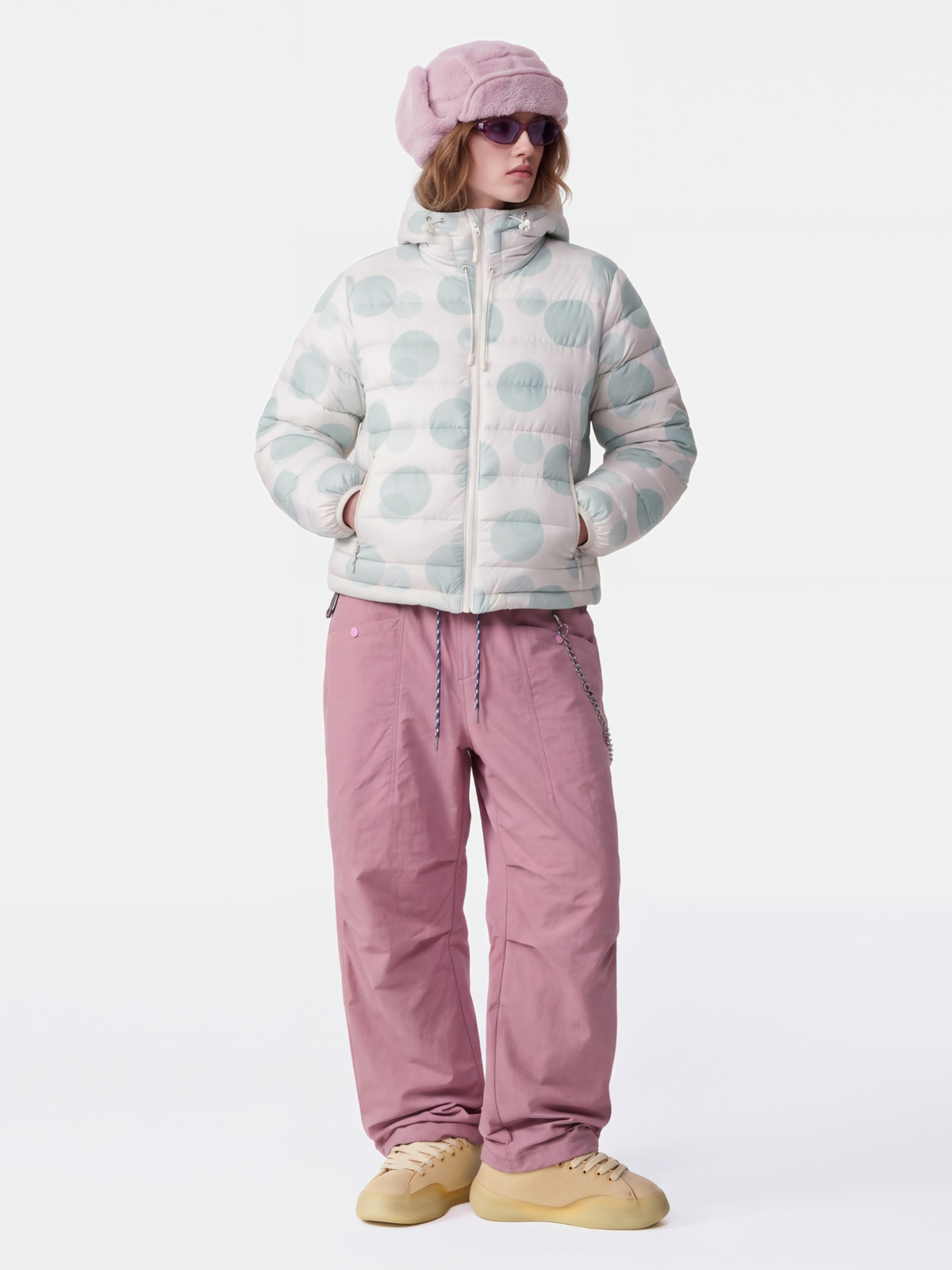 DotMist - Women's Lightweight Water-Repellent 90% White Duck Down Jacket