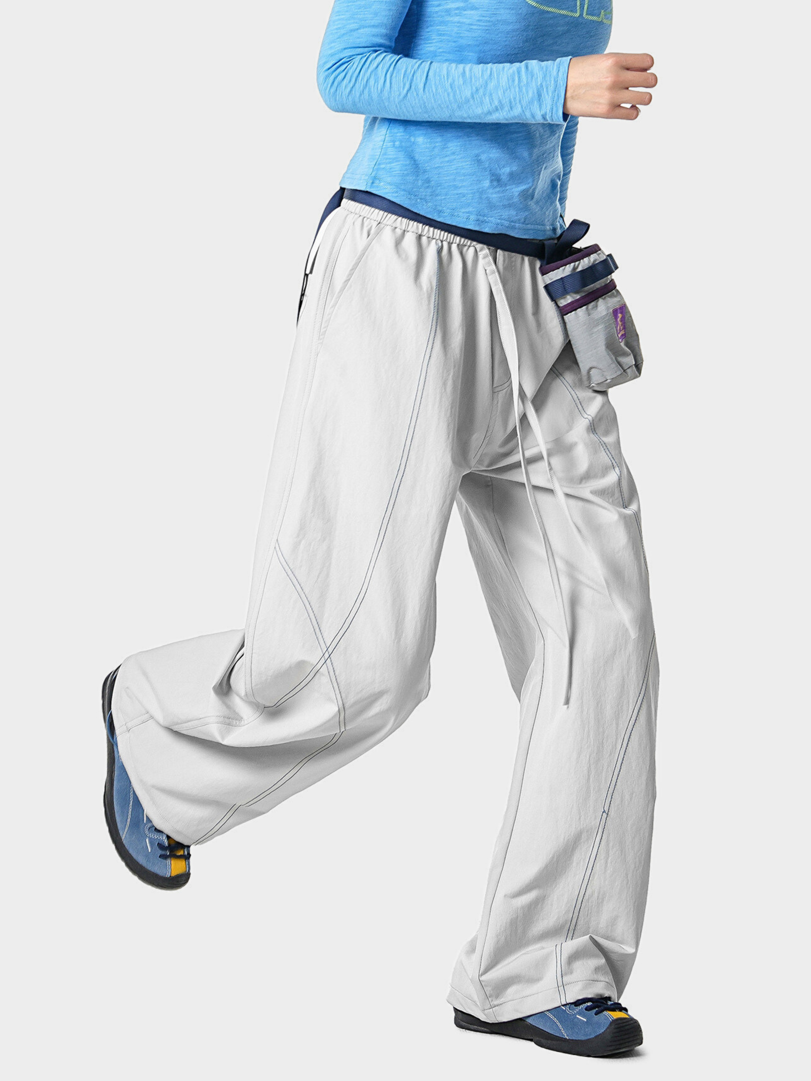 Stormrush - Unisex Contrast-Stitch Water-Repellent Paratrooper Pants