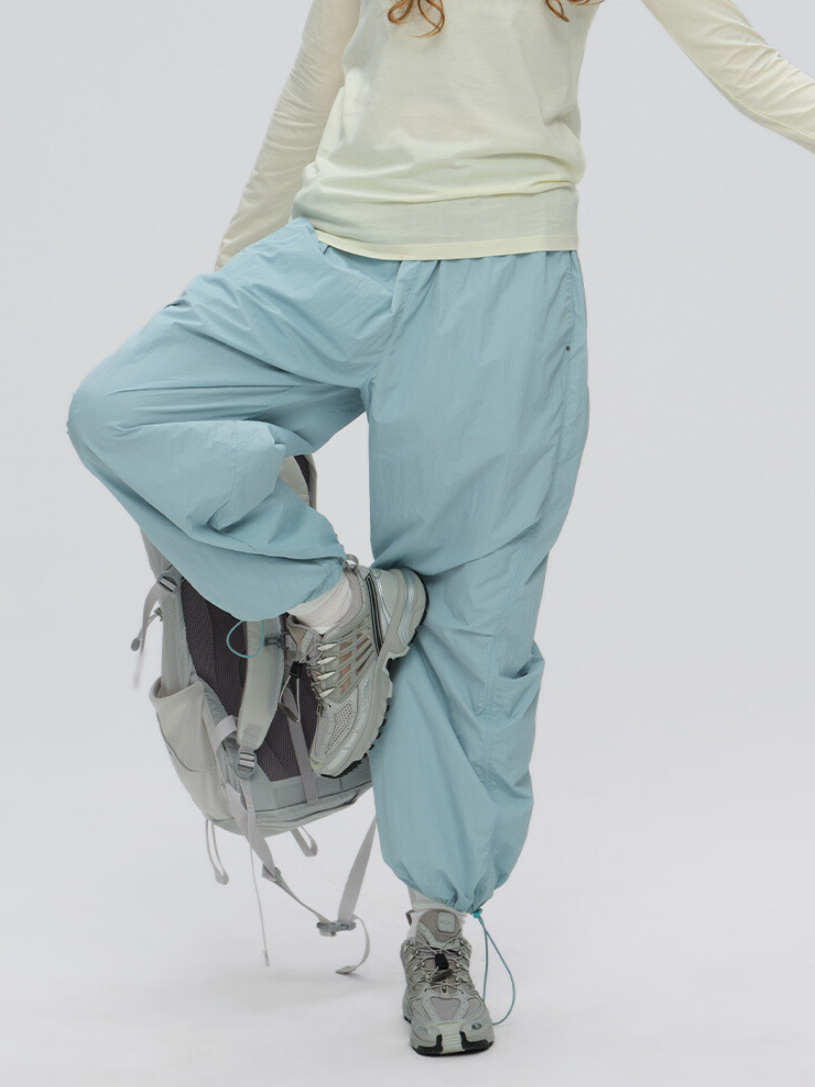 Cavewatch - Women's Water-Repellent Elastic-Waist Nylon Pants