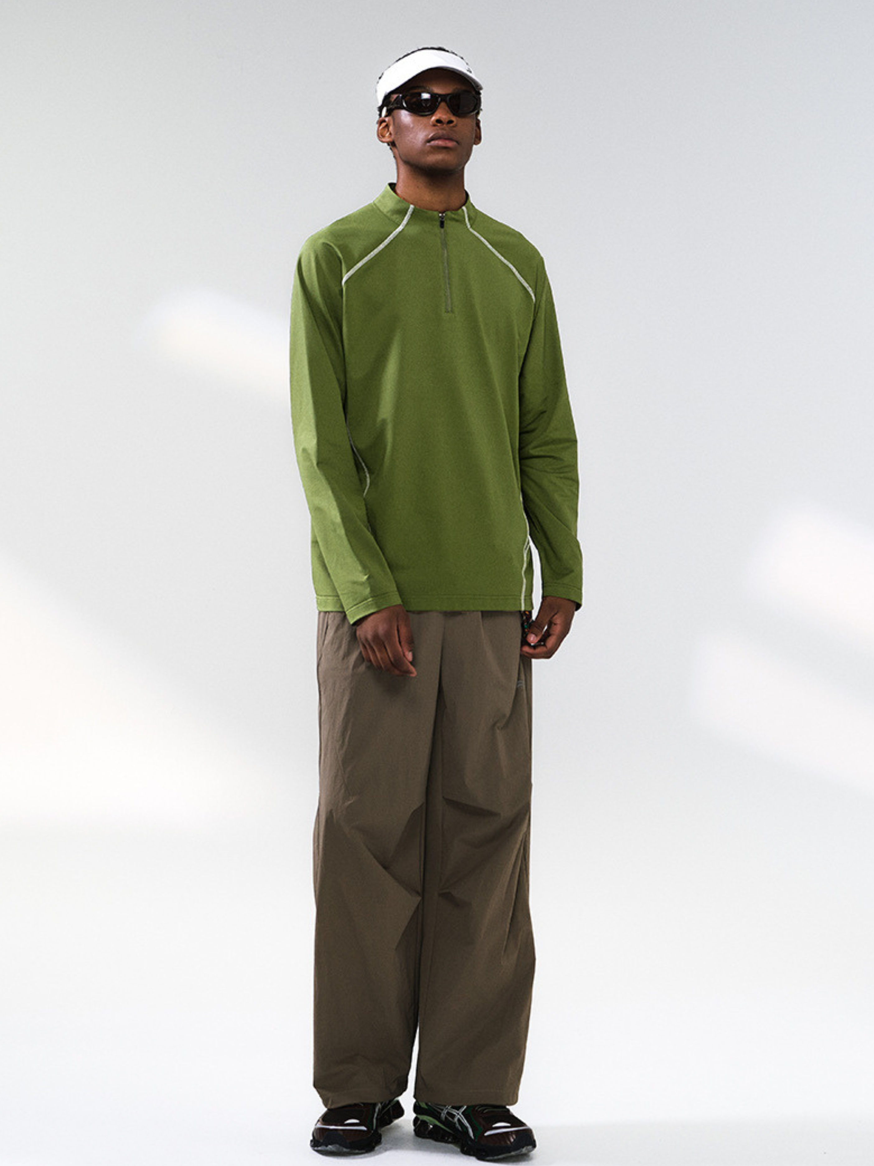 HeatCoat - Men's Windproof High-Neck Half-Zip Base Layer