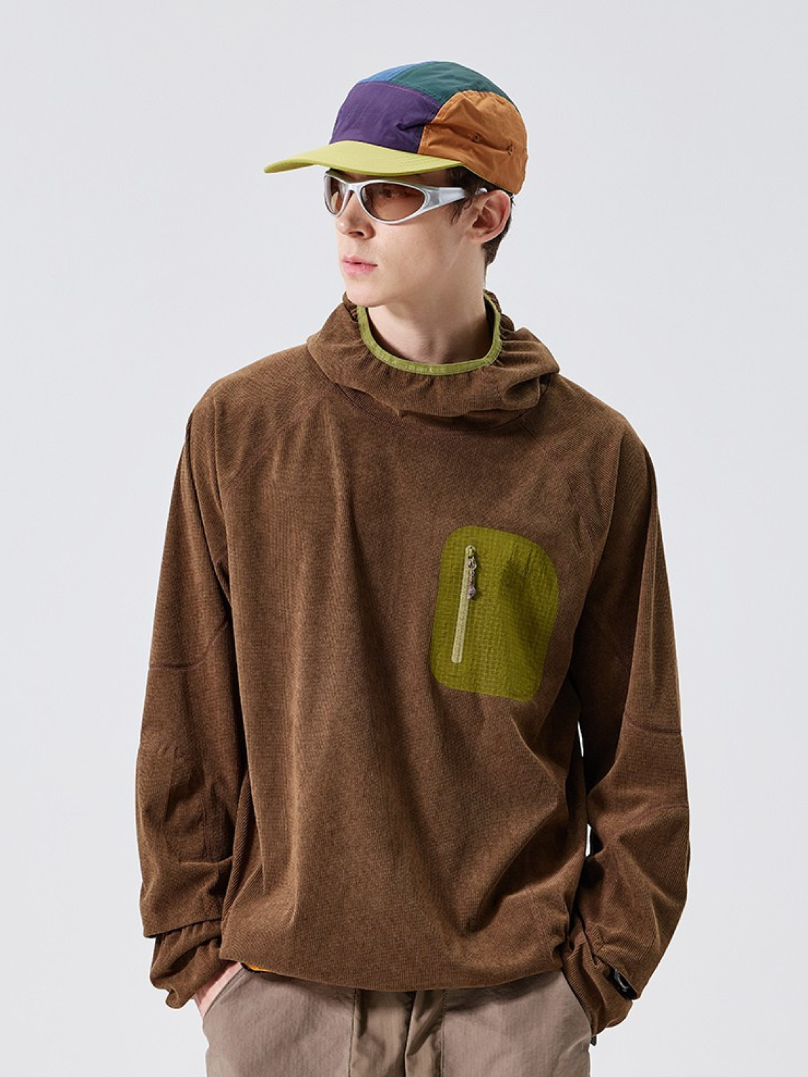 Crag - Moisture-Wicking High Neck Hoodie Base Layer