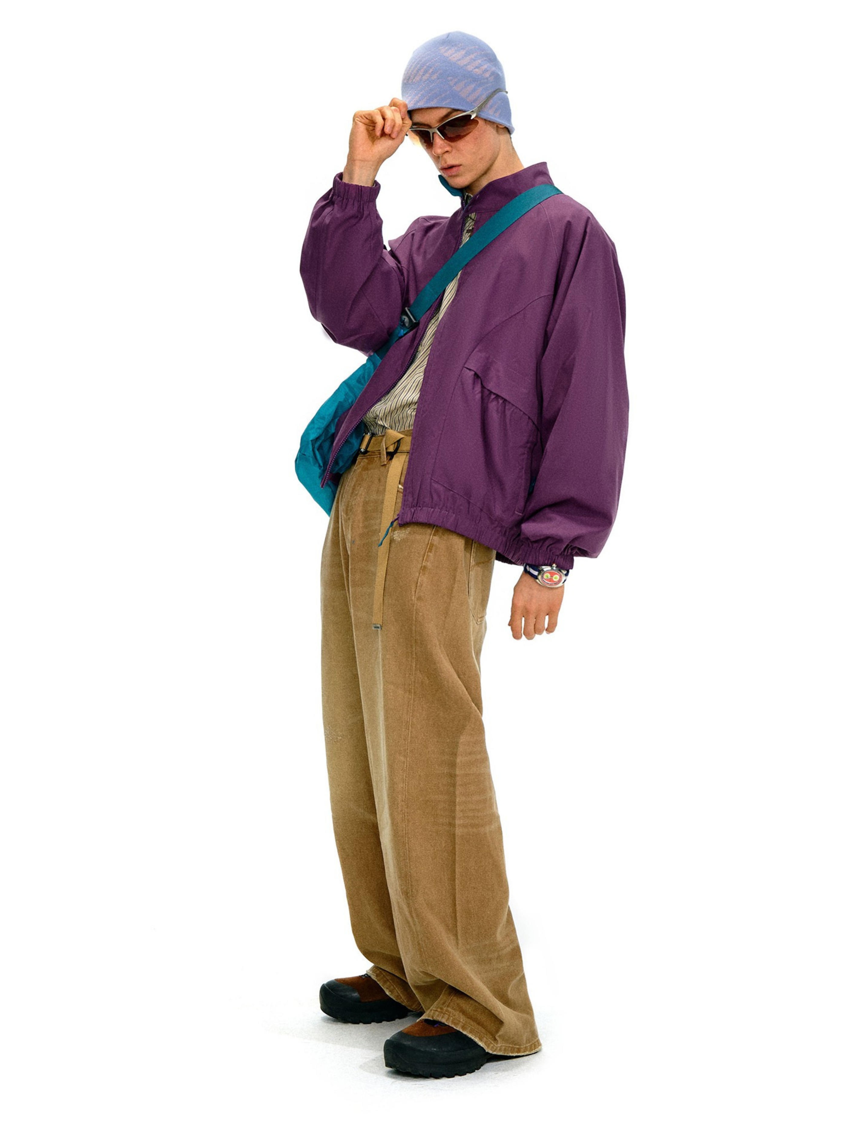 Firewhisper - Unisex Colorblock Stand-Collar Harrington Jacket