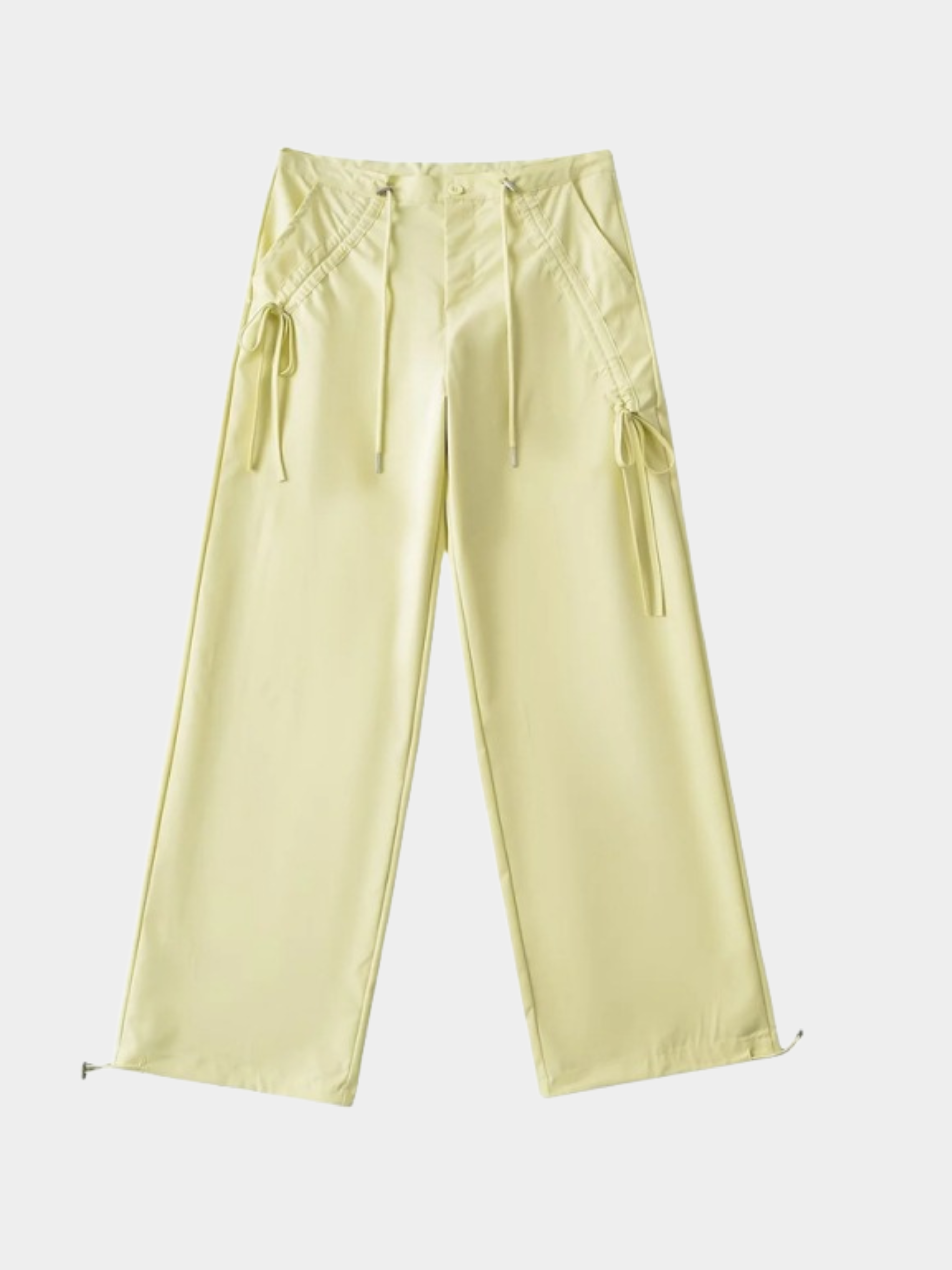 ThornPath - Women's Drawstring Tie Double-Pocket Loose-Fit Pants