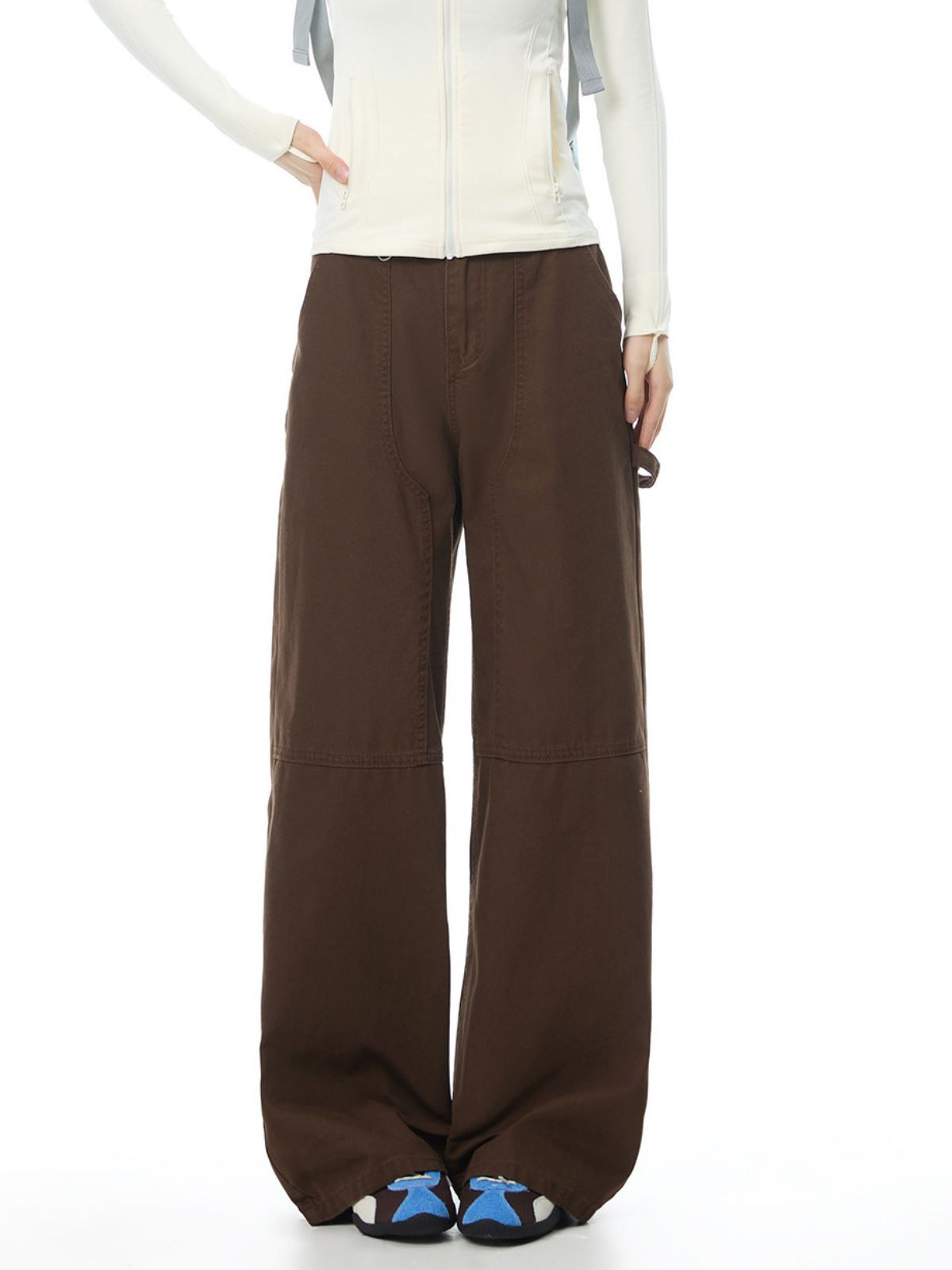 Butteclimb - Women's Cotton Straight-Leg Utility Cargo Pants