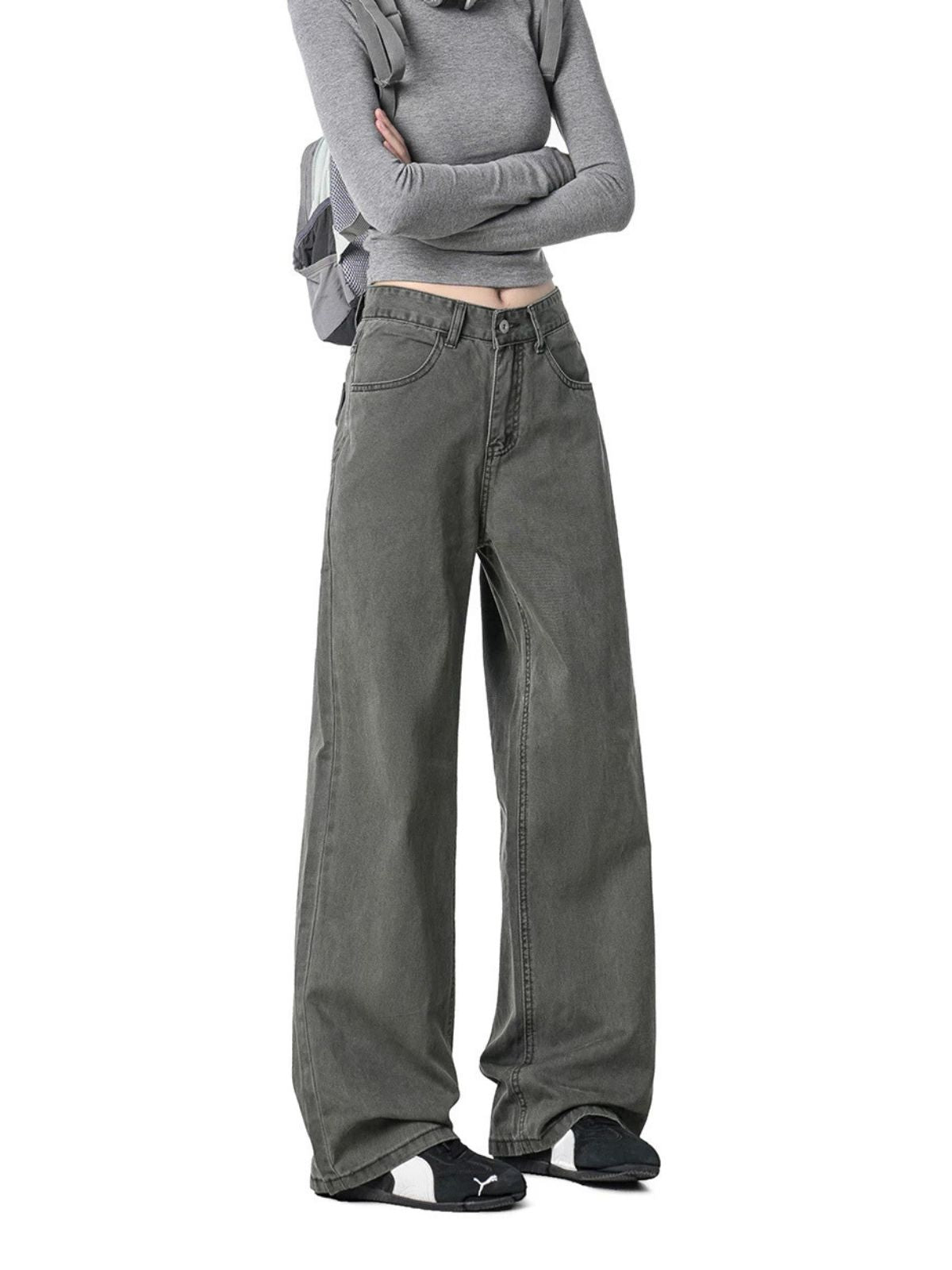 Gloomstep - Women's Abrasion-Resistant Wide-Leg Cargo Pants