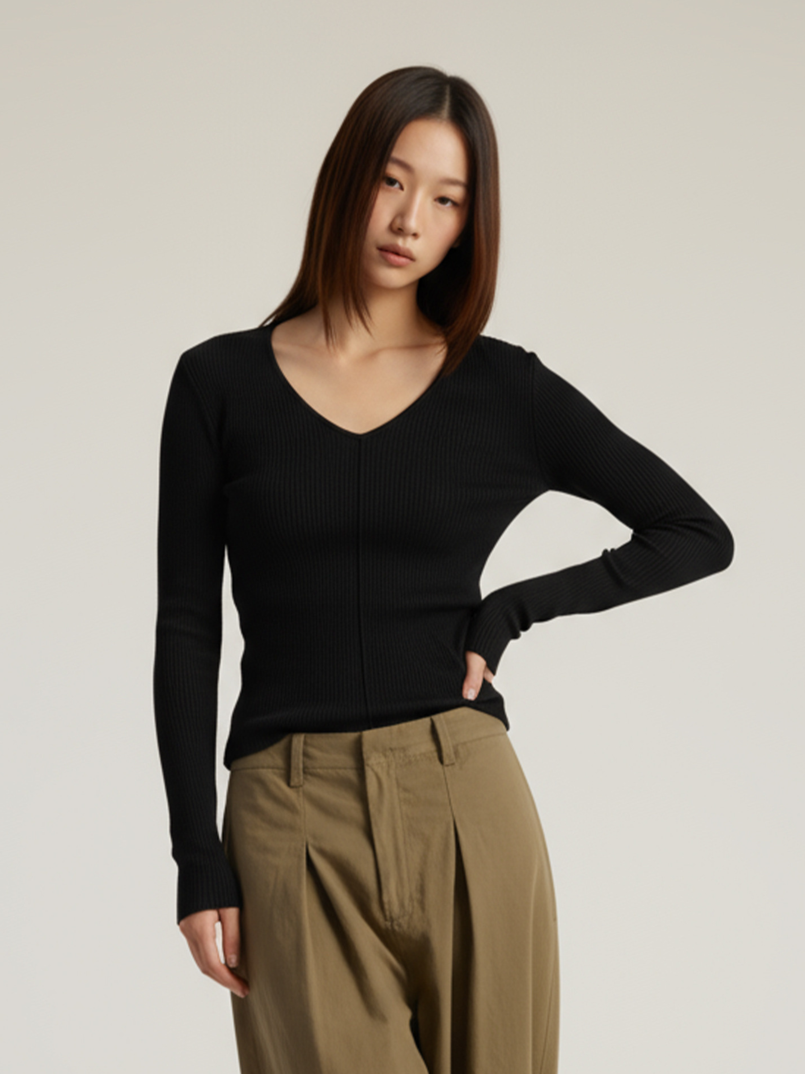 Cloudreach - Women's Tencel™ Wool V-Neck Base Layer Top