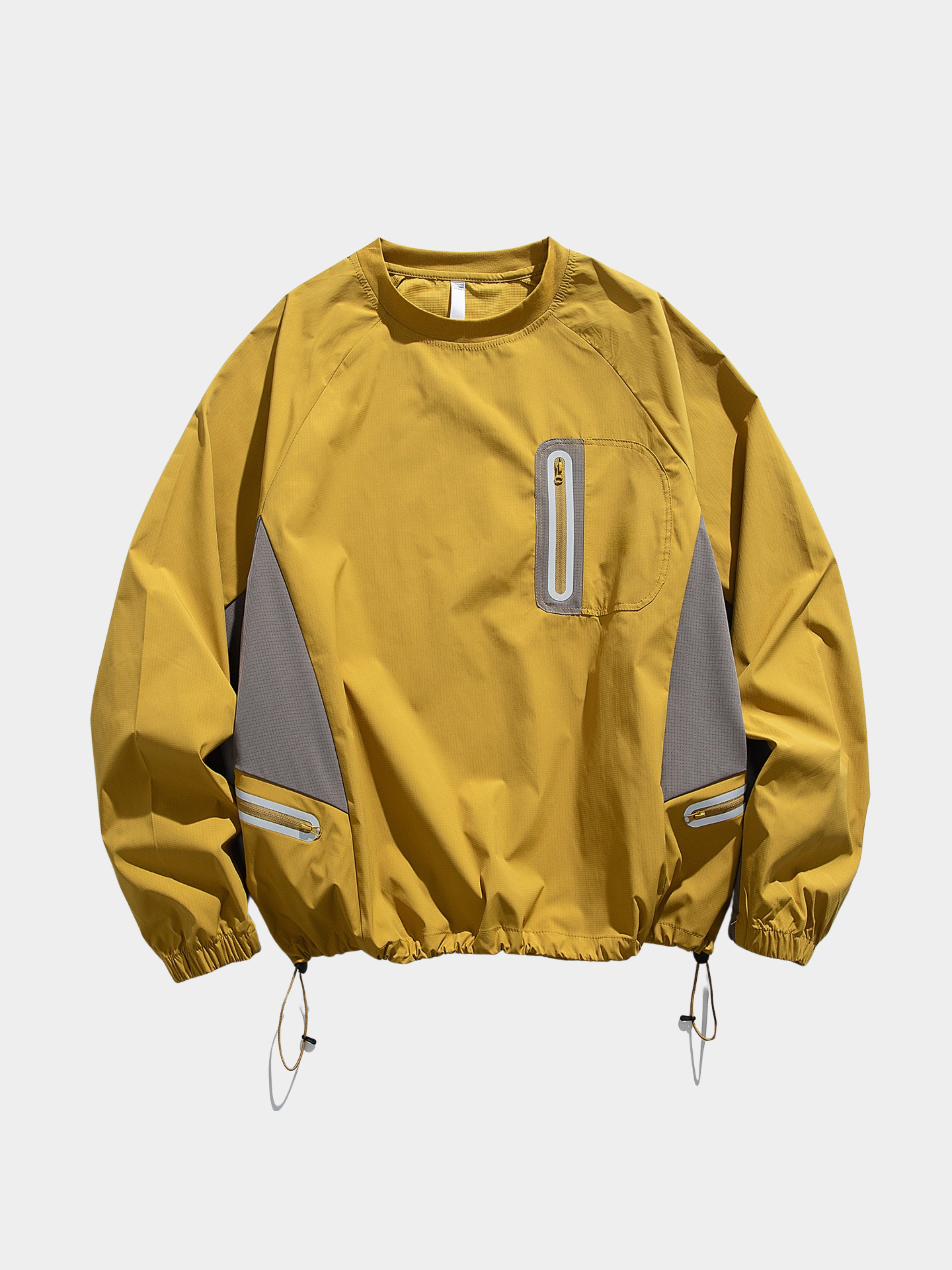 Mistral - Water-Repellent Reflective Zipper Long-Sleeve T-Shirt