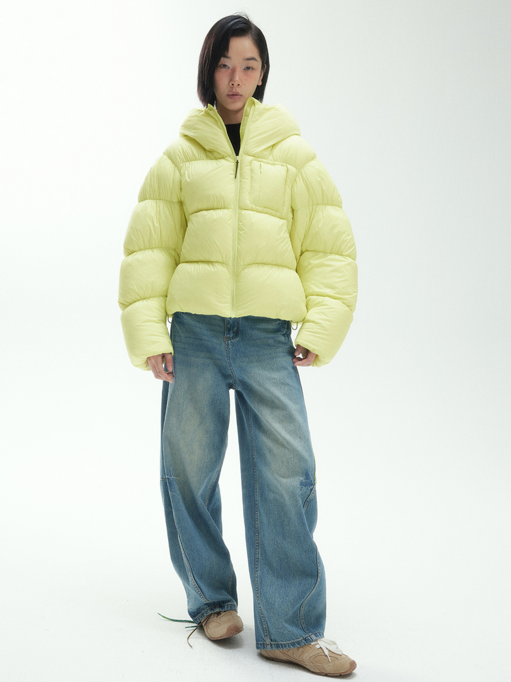 RavenScope - Women’s  90% White Duck Down Puffer Hooded Jacket GONGGAR SPORTS