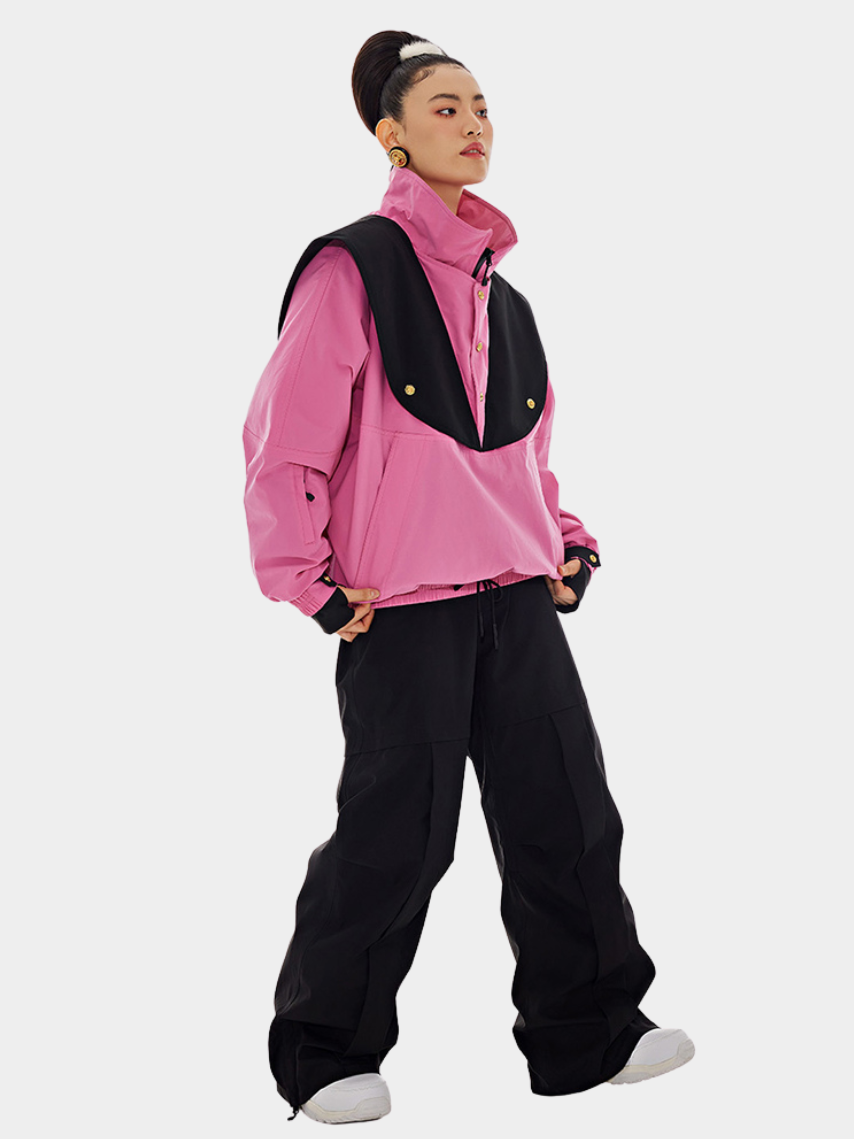 Range - Women's Heart Detail Padded Jacket & Bib Pants Ski Set