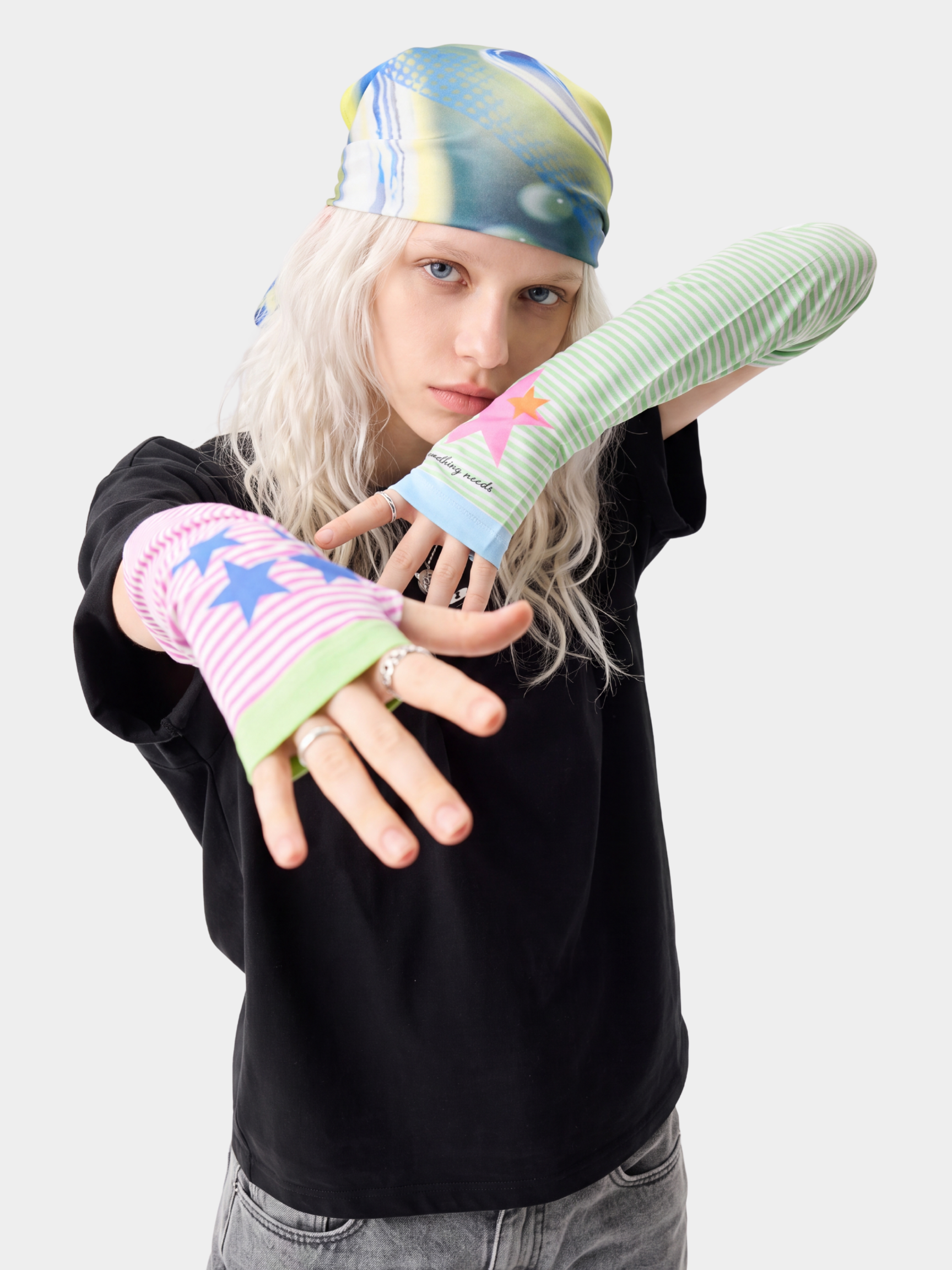 IceWeave - Star Stripe Print Cooling UV Protection Arm Sleeves