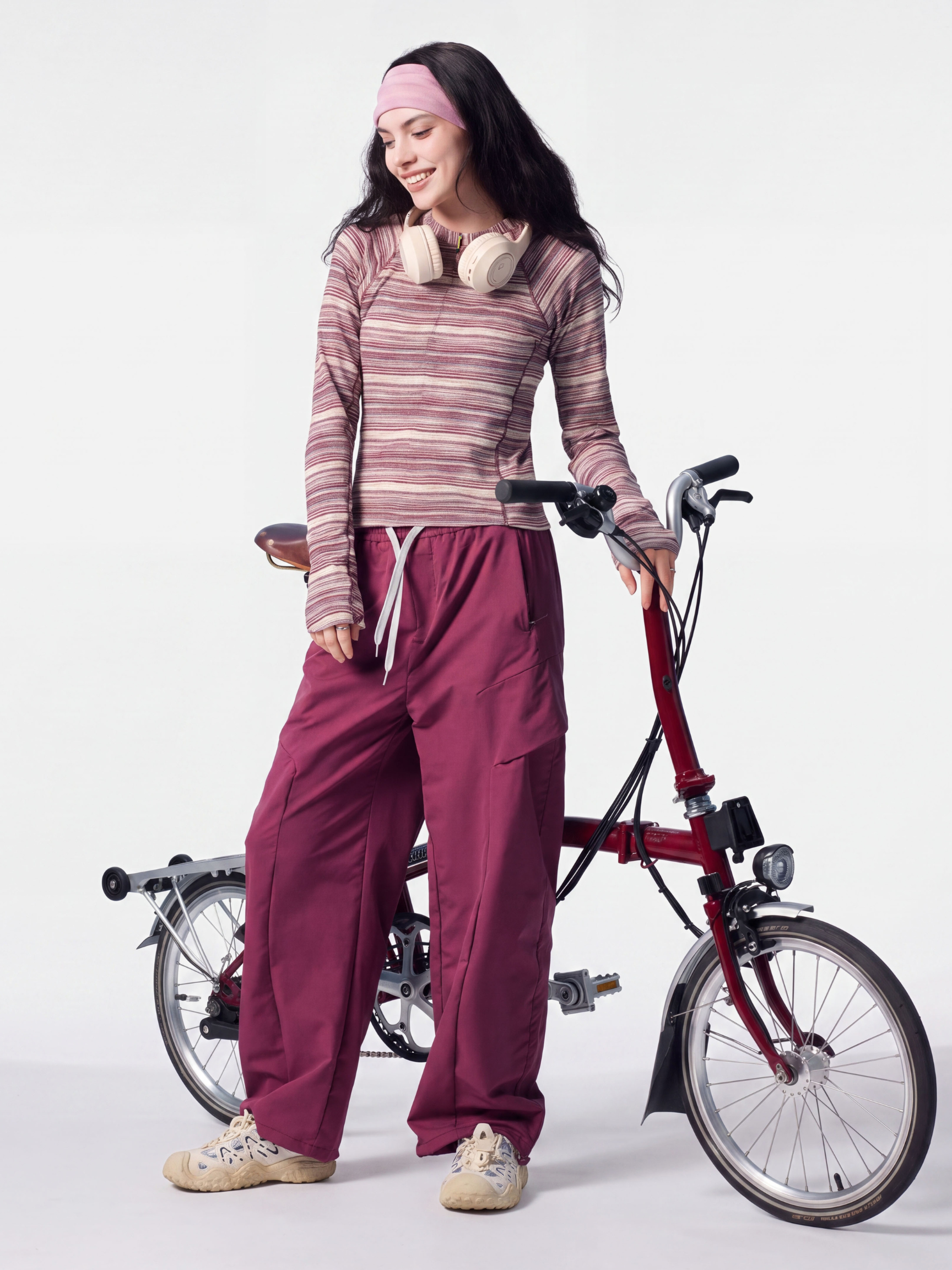 FitDrift - Women's Soft Breathable Slim-Fit Striped T-Shirt