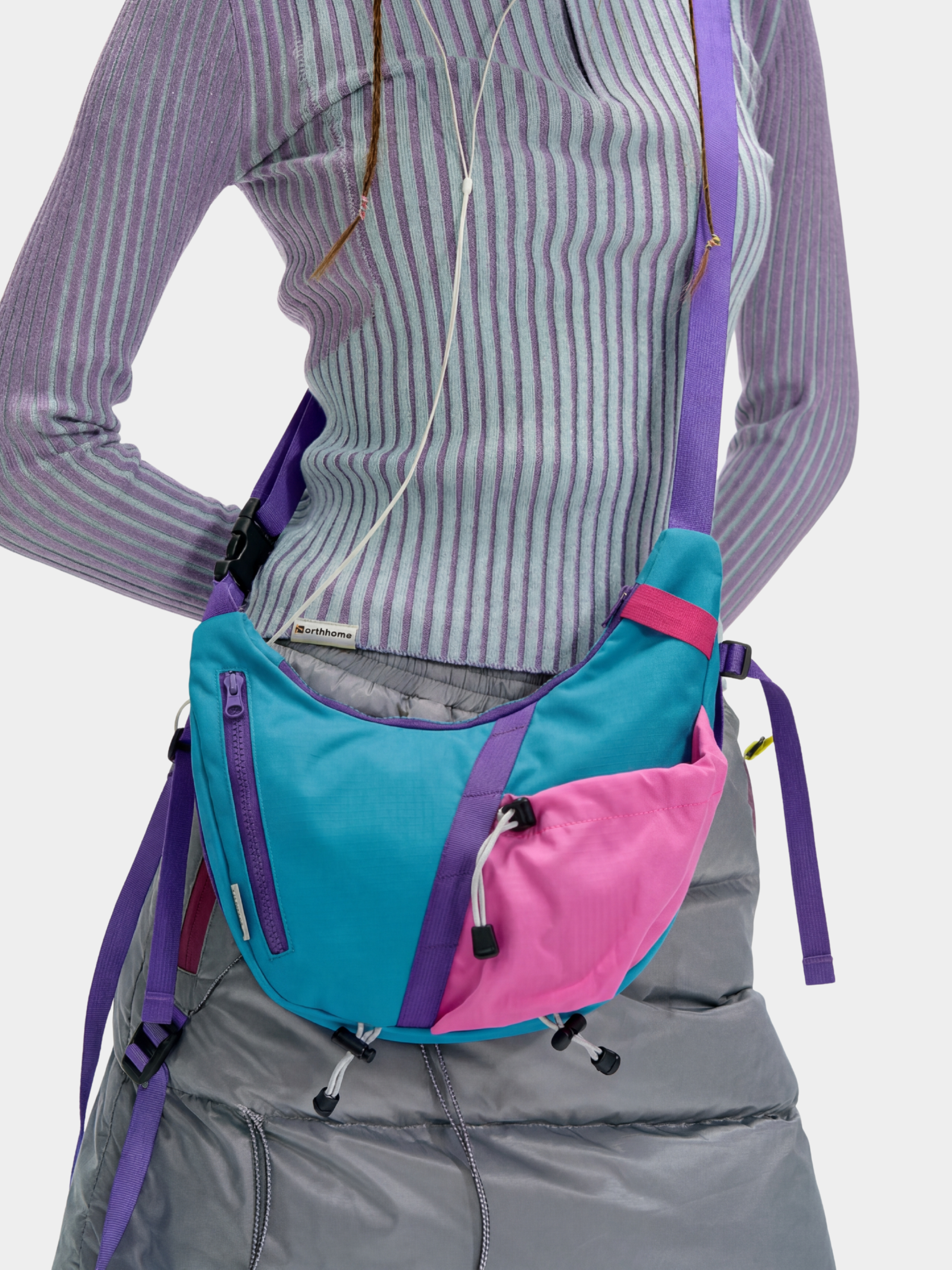 Feralwind - Multi-Functional Colorblock Crossbody Bag