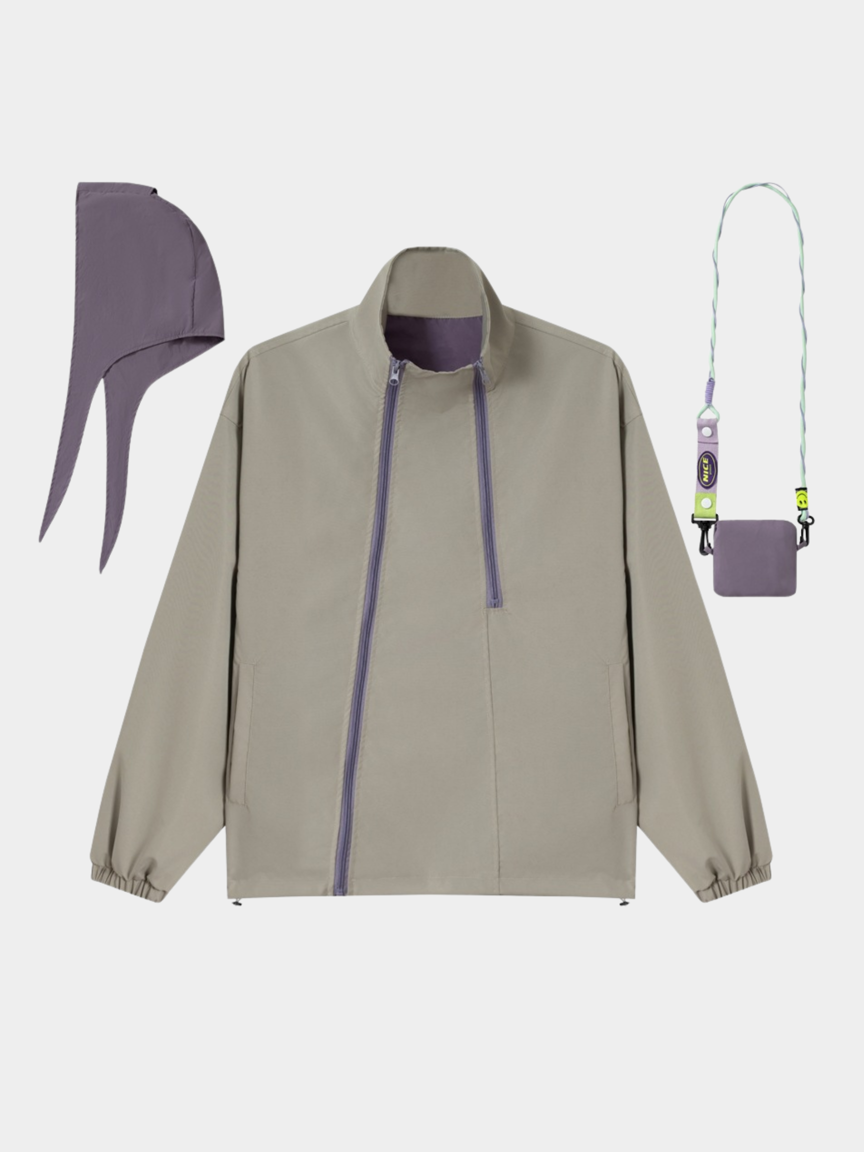 GlowJack - Women's Utility Zip-Up Stand Collar Jacket