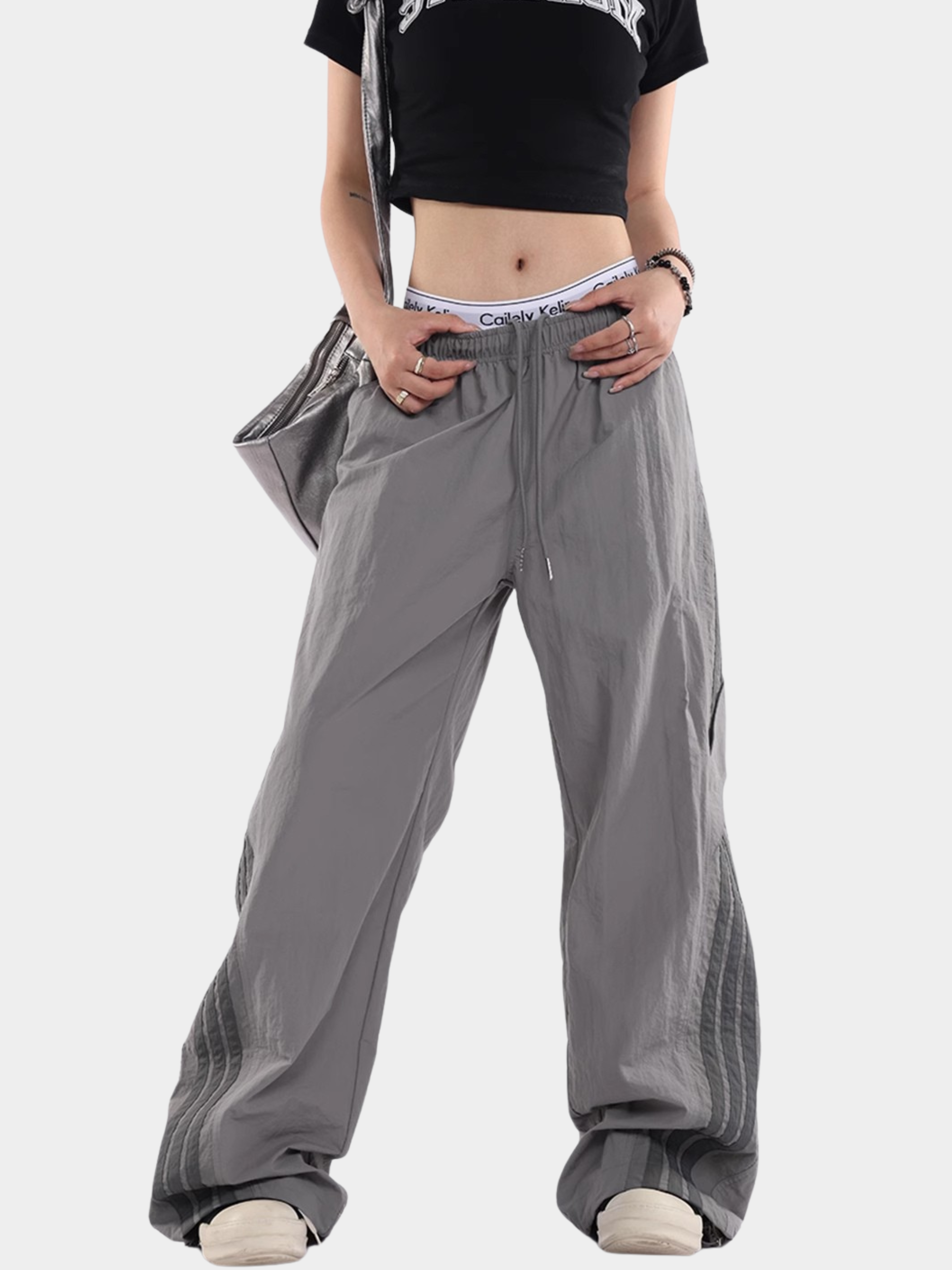 FrostCore - Unisex Wide-Leg Striped Casual Track Pants