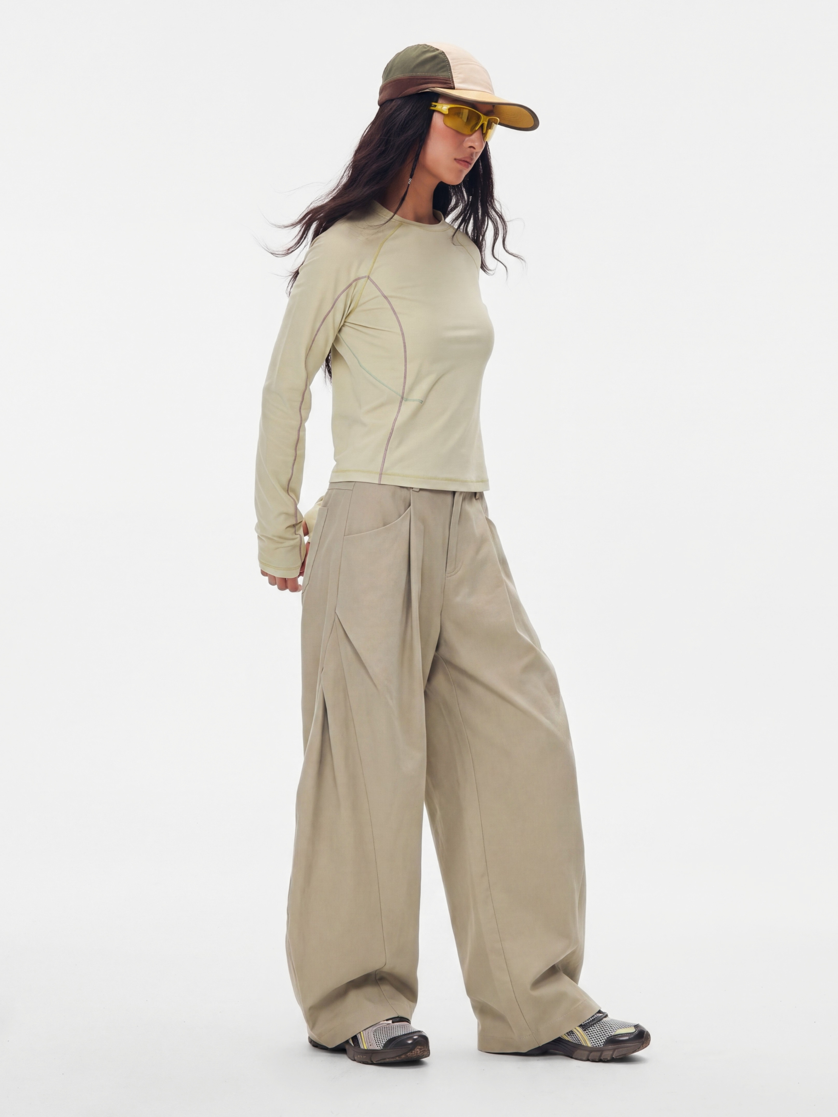 Fieldrest - Women's Side-Pleated Curved-Leg Pants