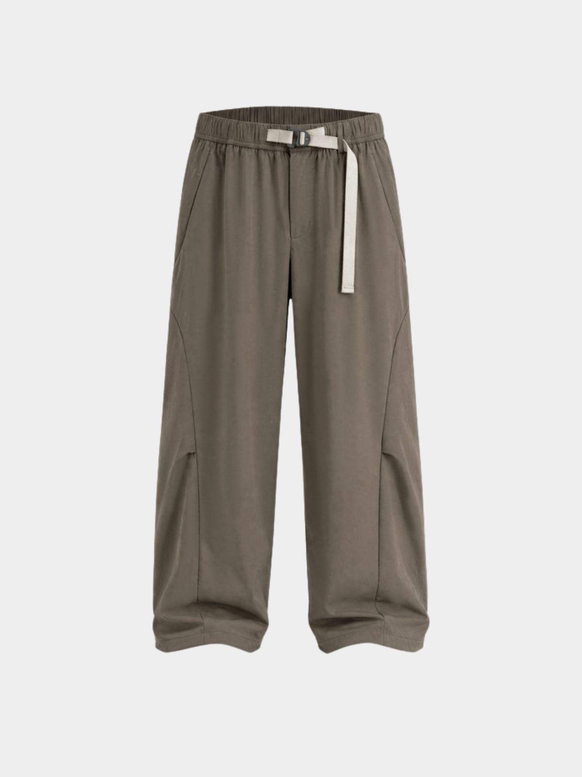 FlipMist - Stretch Elastic-Waist Straight-Leg Utility Pants