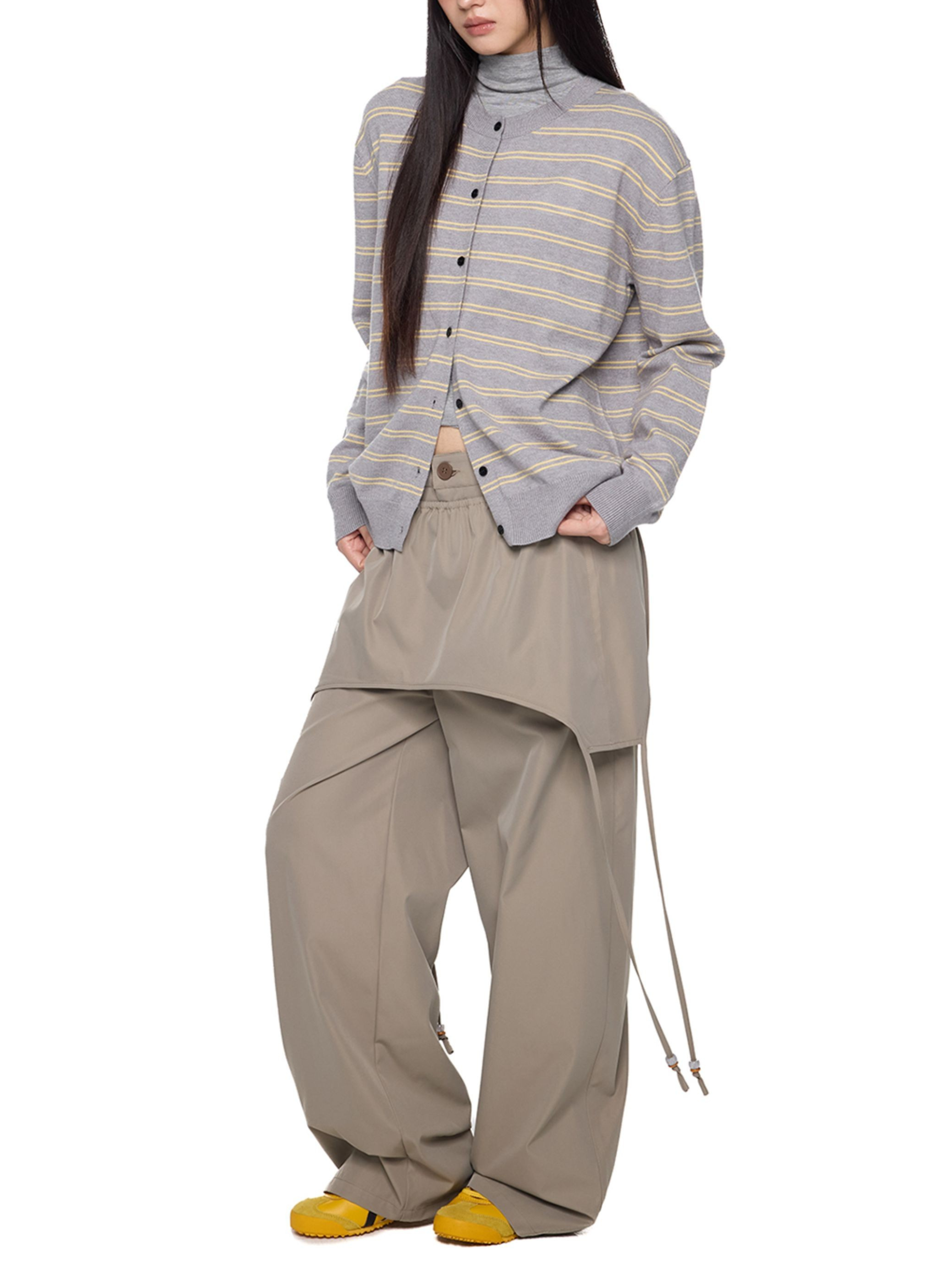 Darkclaw - Women's Two-Piece Detachable Belt Wide-Leg Pants