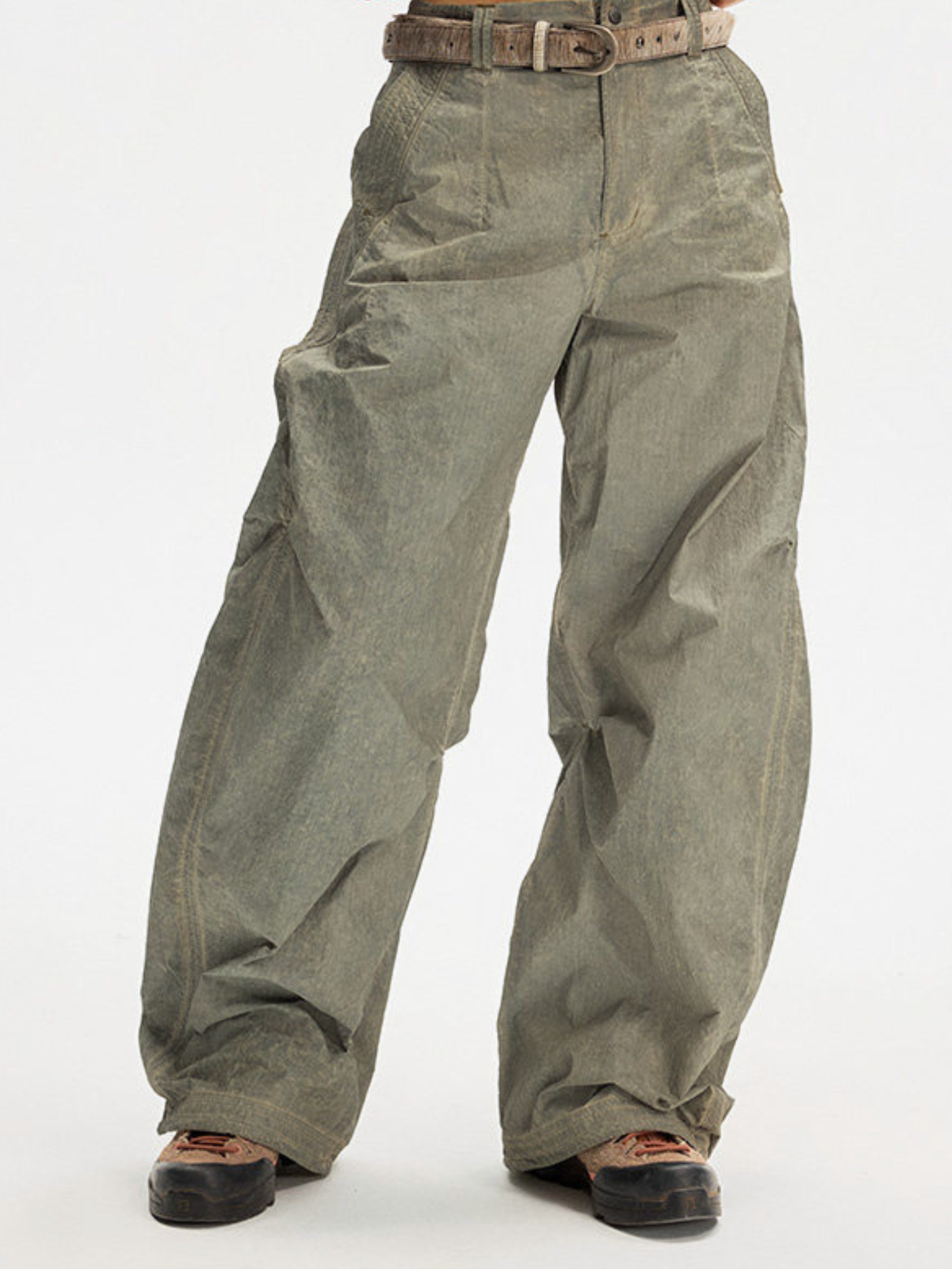KitSway - Women's UPF 50+ Vintage Wash Curved-Leg Pants