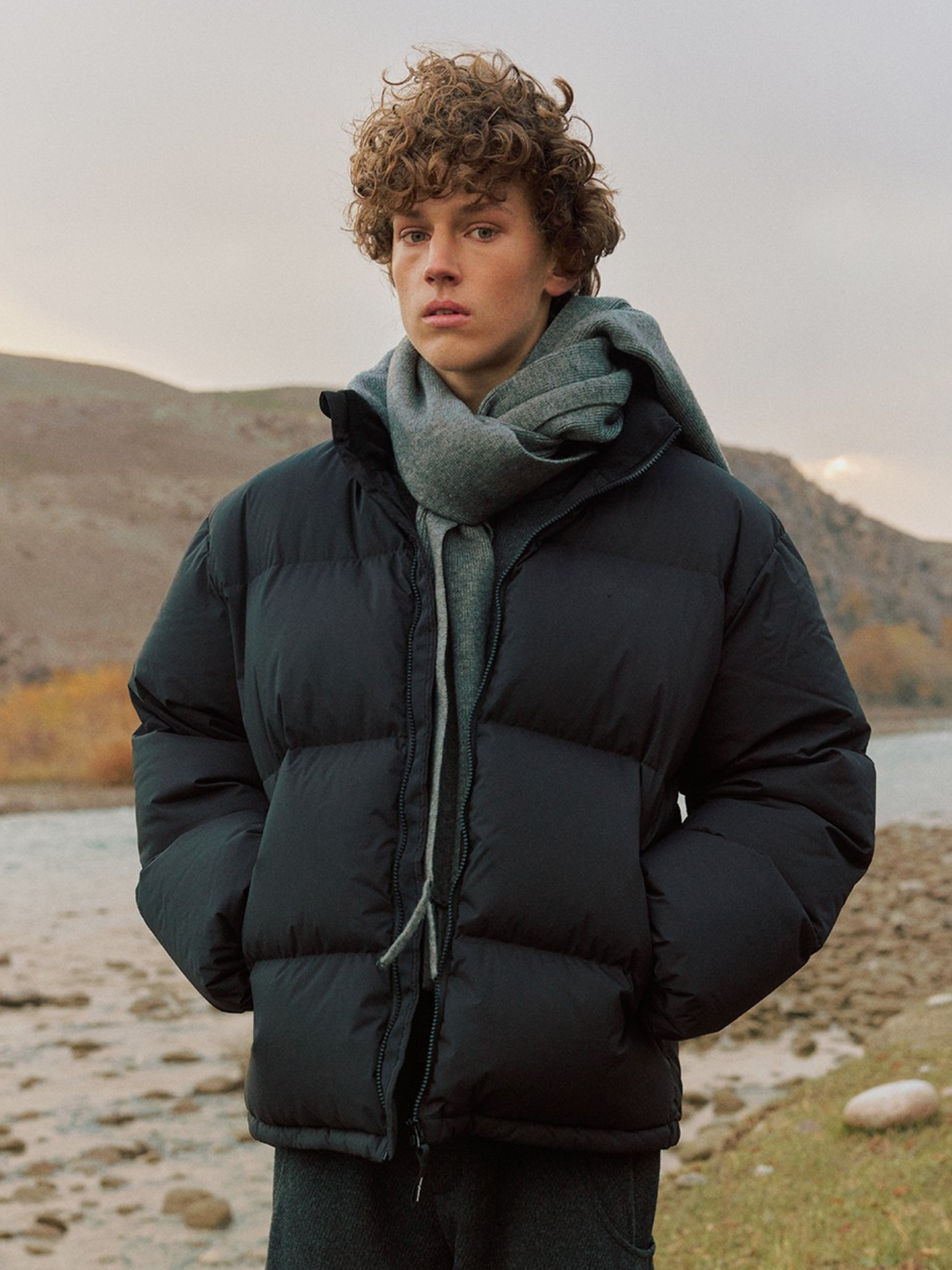 Nightspike - Unisex Wind-Resistant High-Neck Insulated Jacket