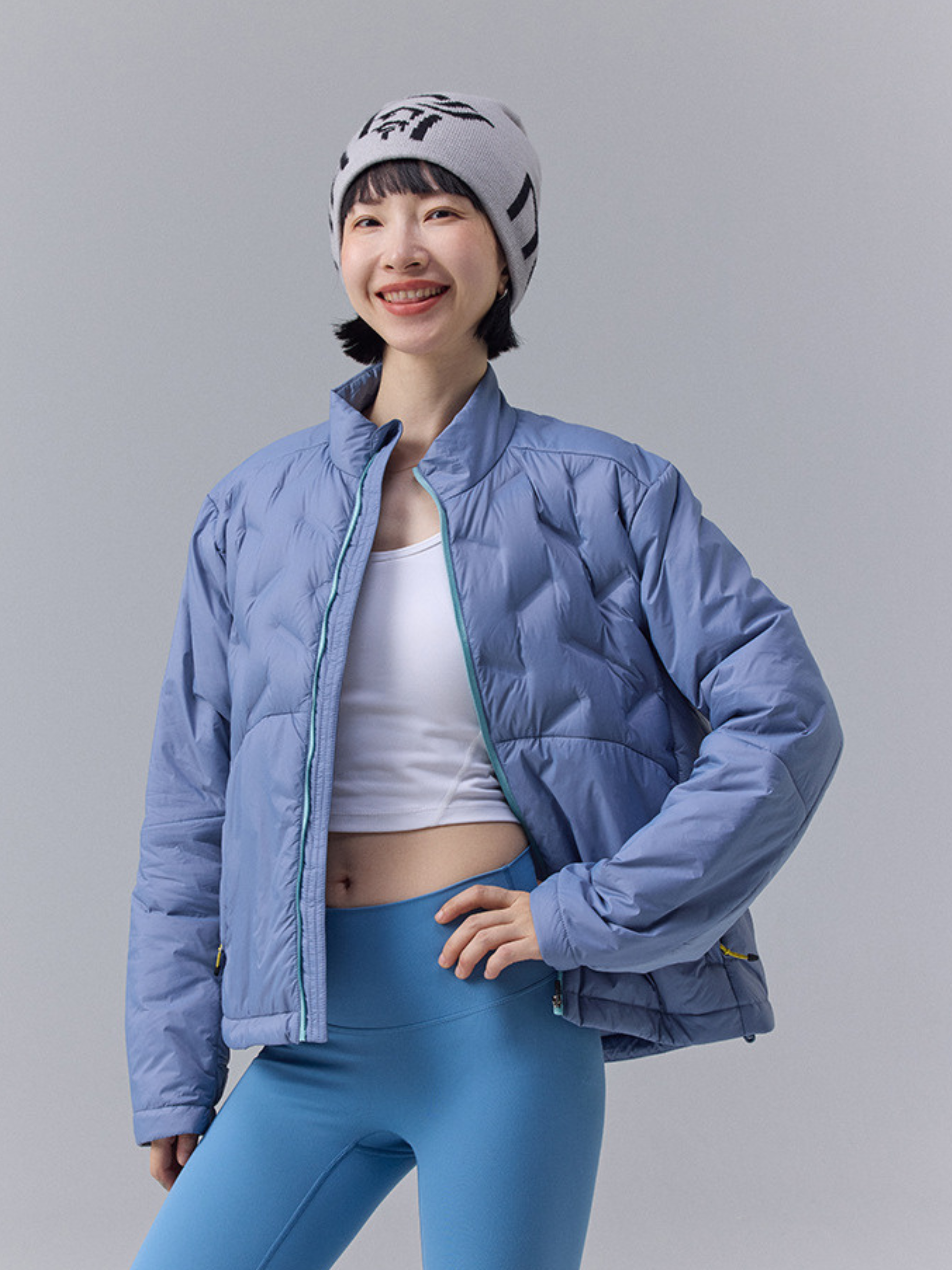 DryBench - Unisex Spliced Collar Outdoor Down Jacket