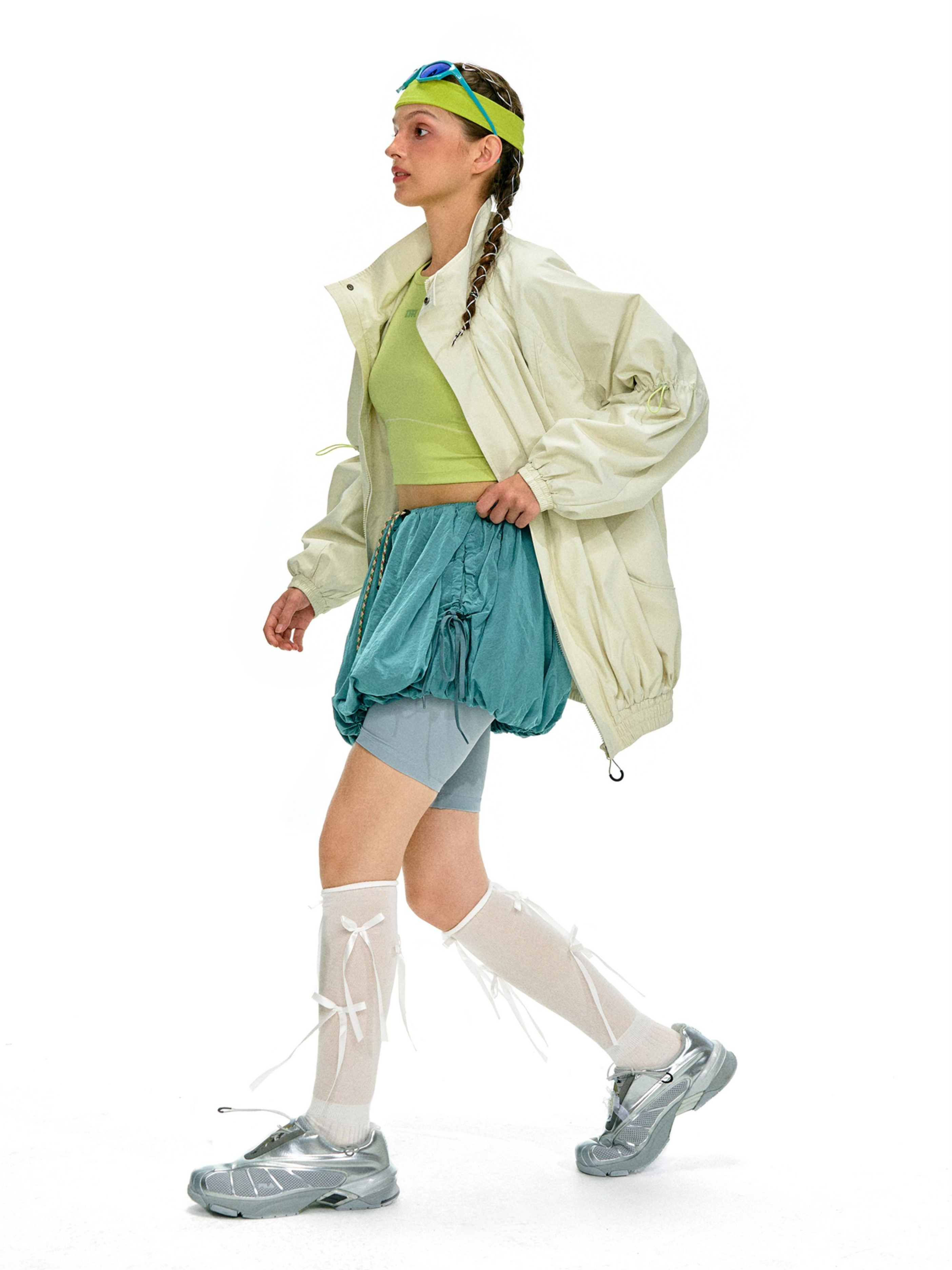 ShadowMode - Women's C6 Water-Repellent Bubble Collar Ruched Jacket