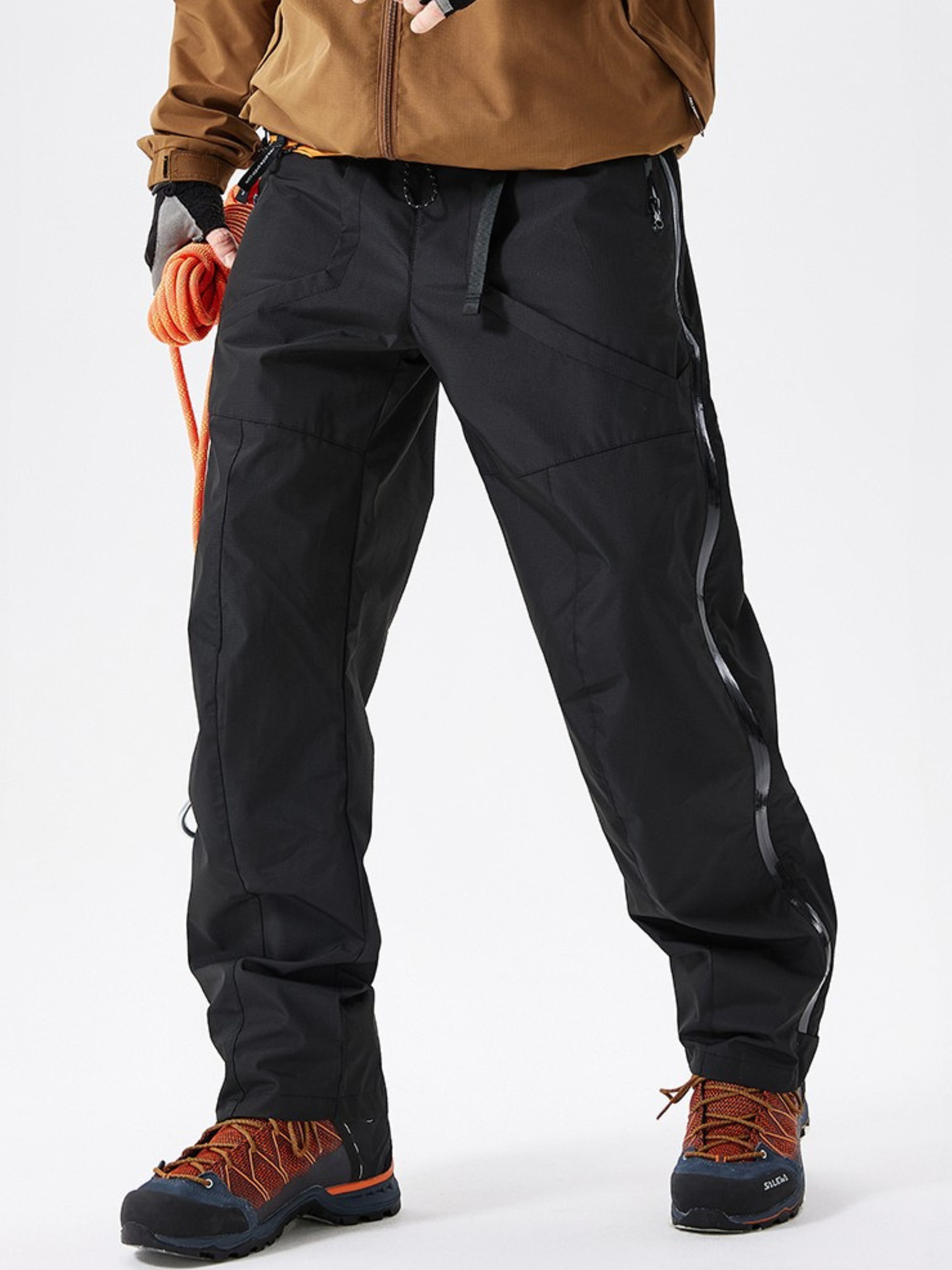 FireBench - Men's Water-Repellent Quick-Release Side Zipper Hard Shell Pants