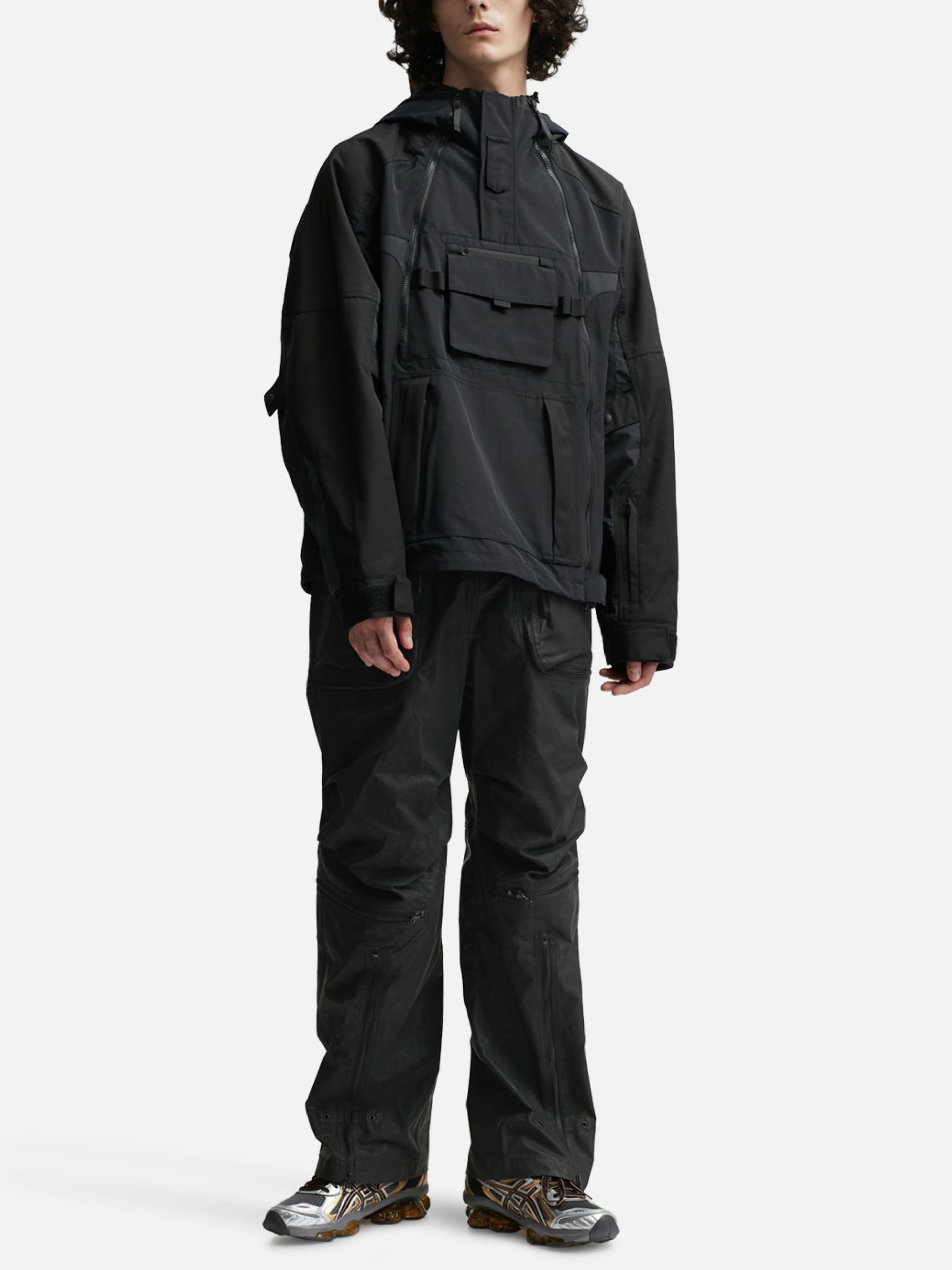 CampMat - Men's Multi-Pocket Utility Color-Block Hooded Jacket