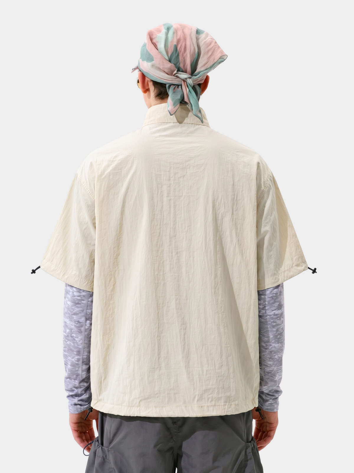 Cavevein - Asymmetric Zip Quick-Dry Stand Collar Shirt